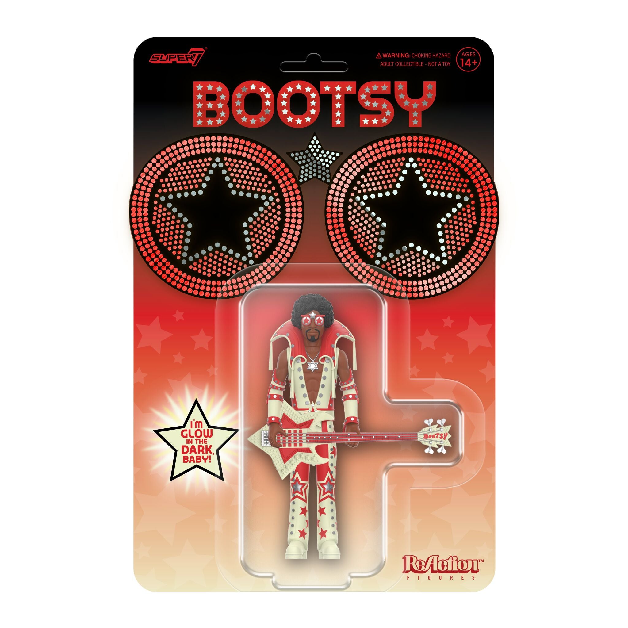 Bootsy Collins ReAction Figures Wave 03 - Bootsy Collins (Glow)
