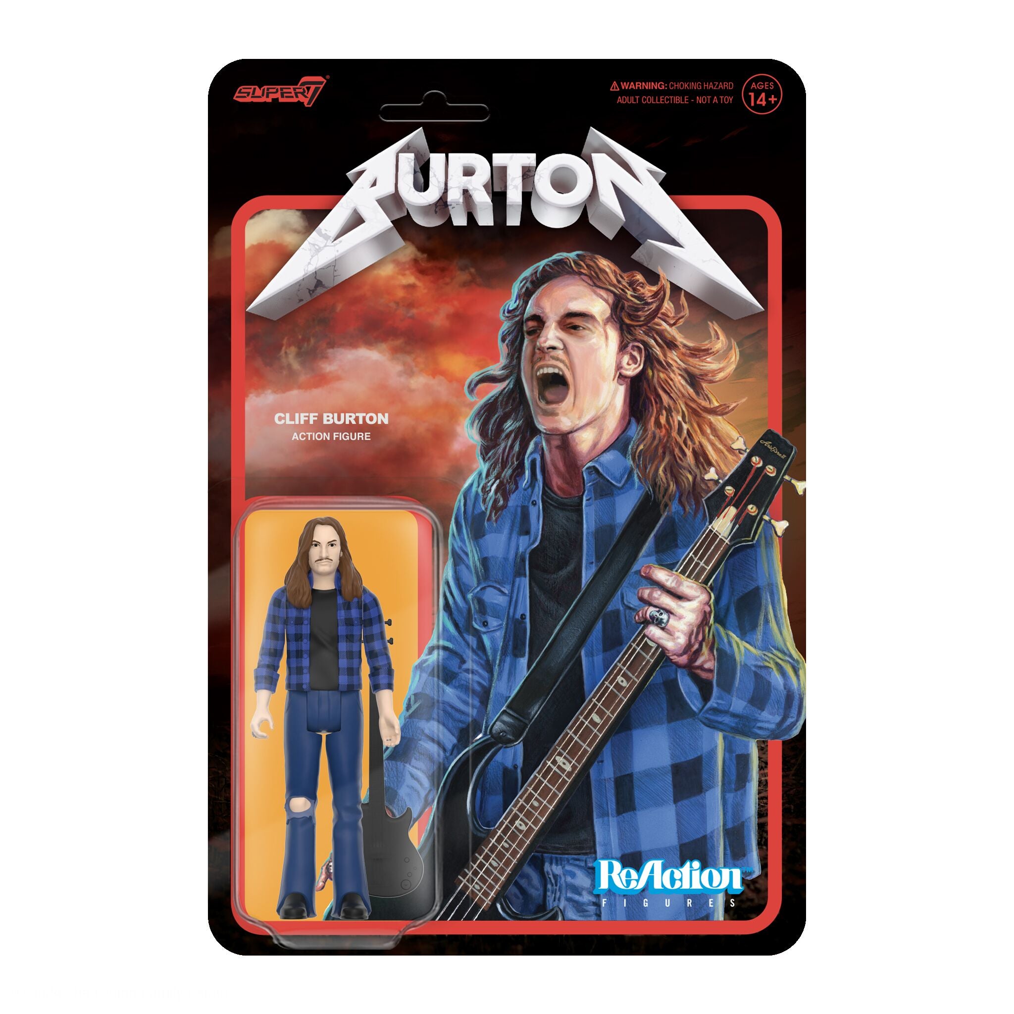 Cliff Burton ReAction Figures - Cliff Burton (Flannel Shirt)