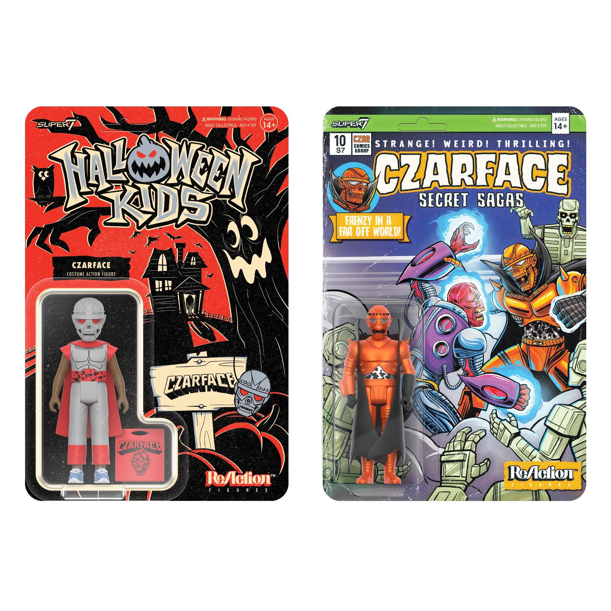 Czarface Reaction Figures - Halloween Kids and Orange & Black