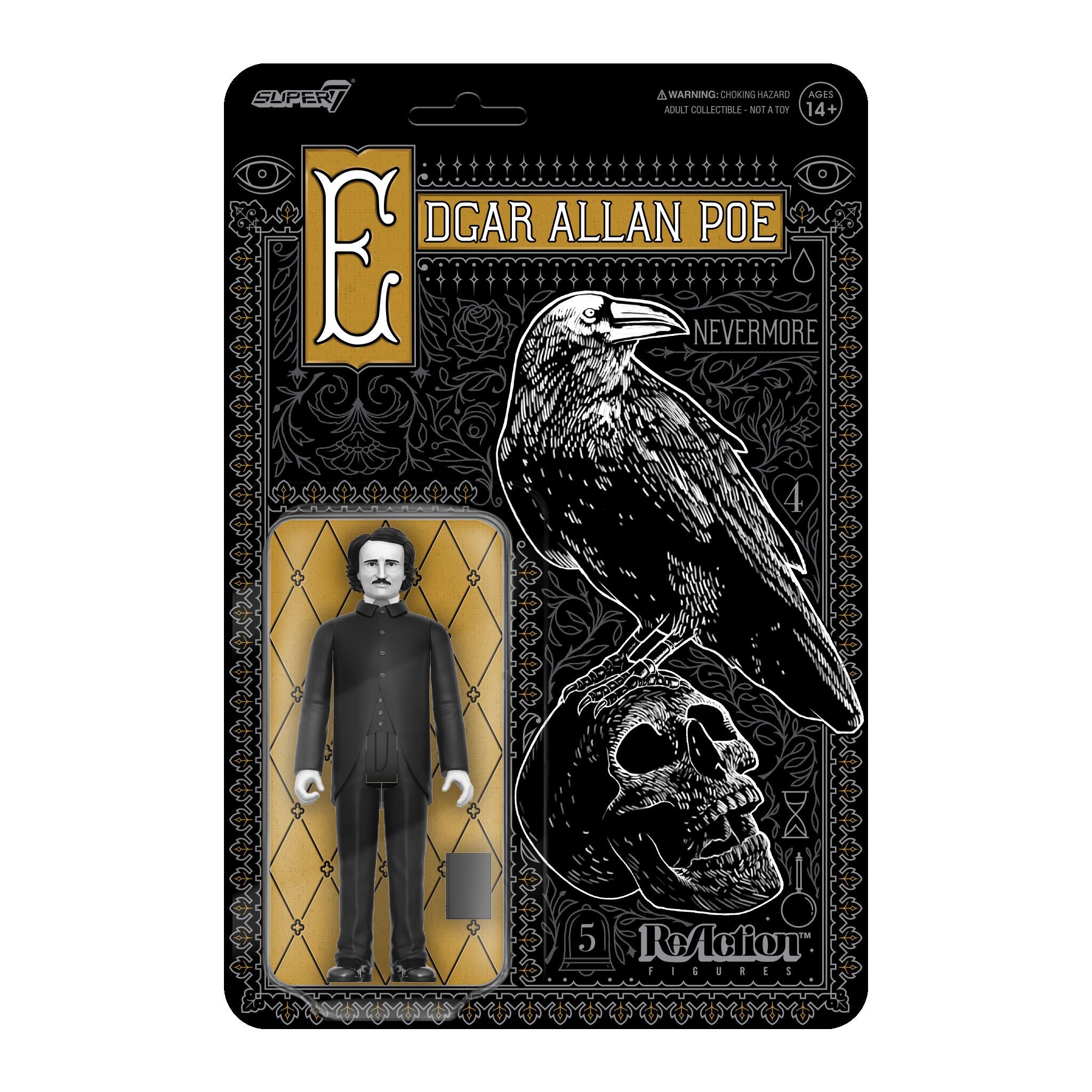 Edgar Allan Poe ReAction Figures Wave 01 - Edgar Allan Poe (Greyscale)