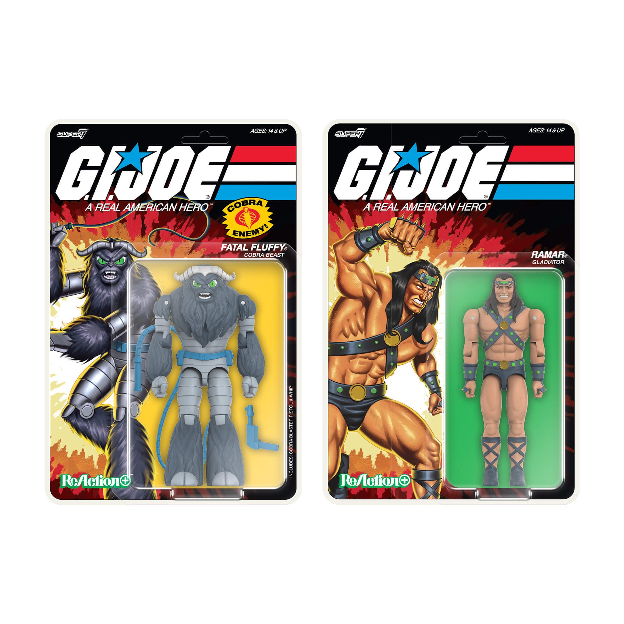 G.I. Joe ReAction+ Figures - Ramar & Fatal Fluffy