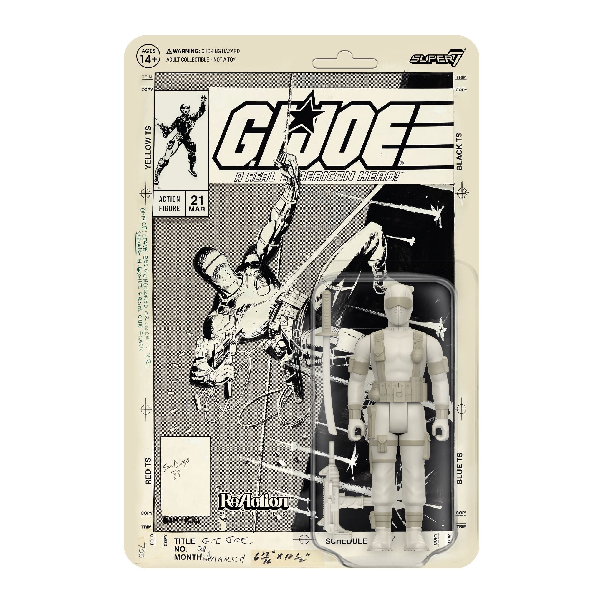 G.I. Joe ReAction Figures - Snake Eyes (Comic)