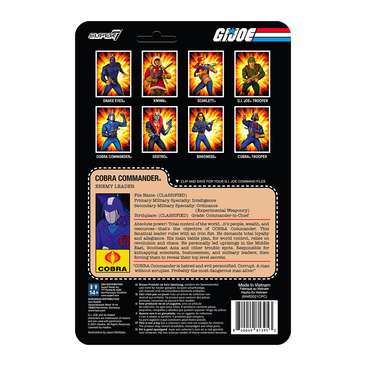 G.I. Joe ReAction Wave 2 - Cobra Commander (Vac Metal)