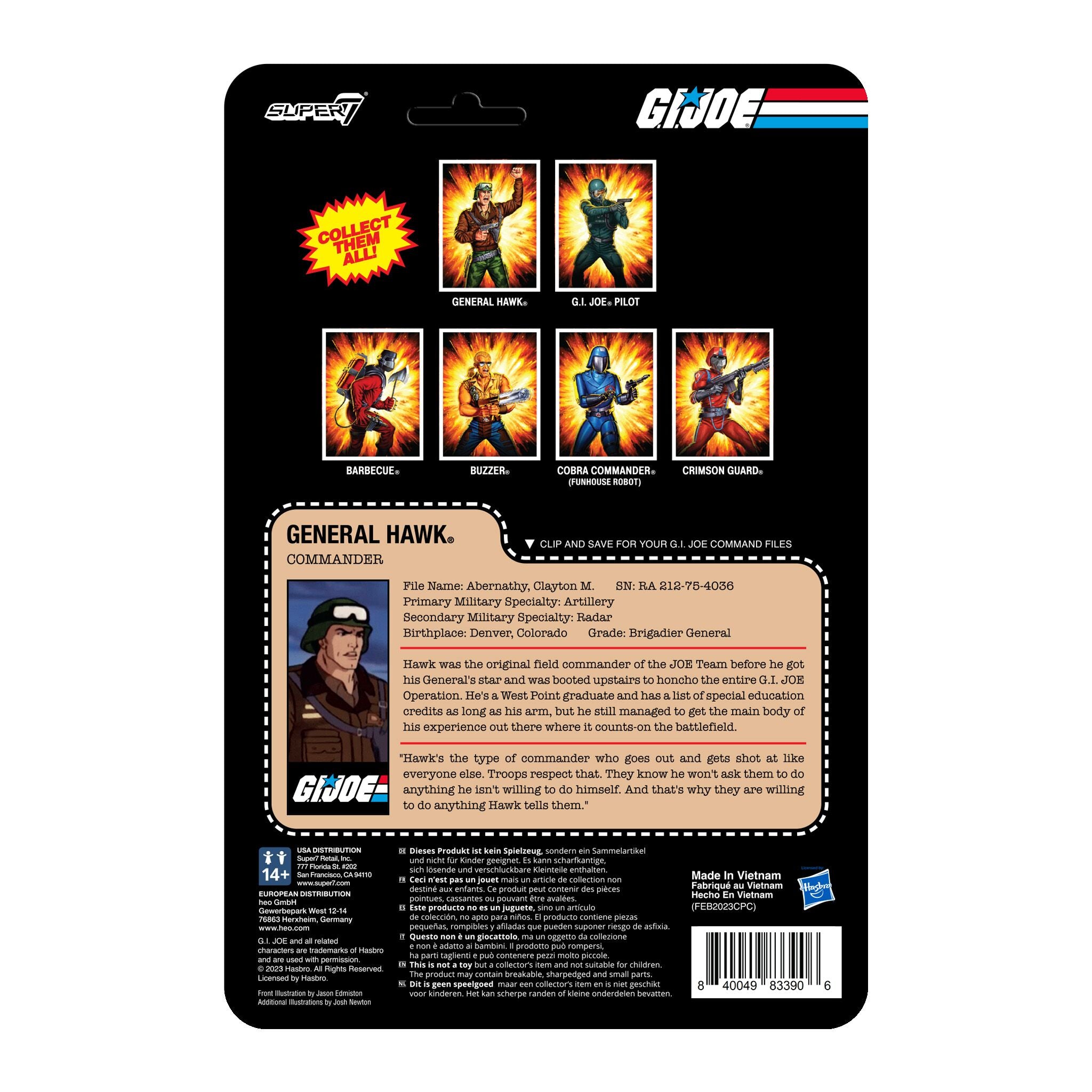 G.I. Joe ReAction Figures Wave 7 - General Hawk