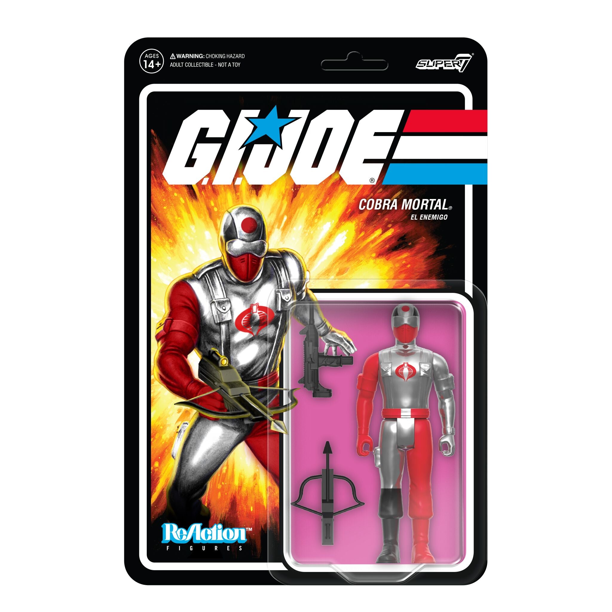 G.I. Joe ReAction Figures - Cobra Mortal & Glenda (Special Air Intelligence Officer)