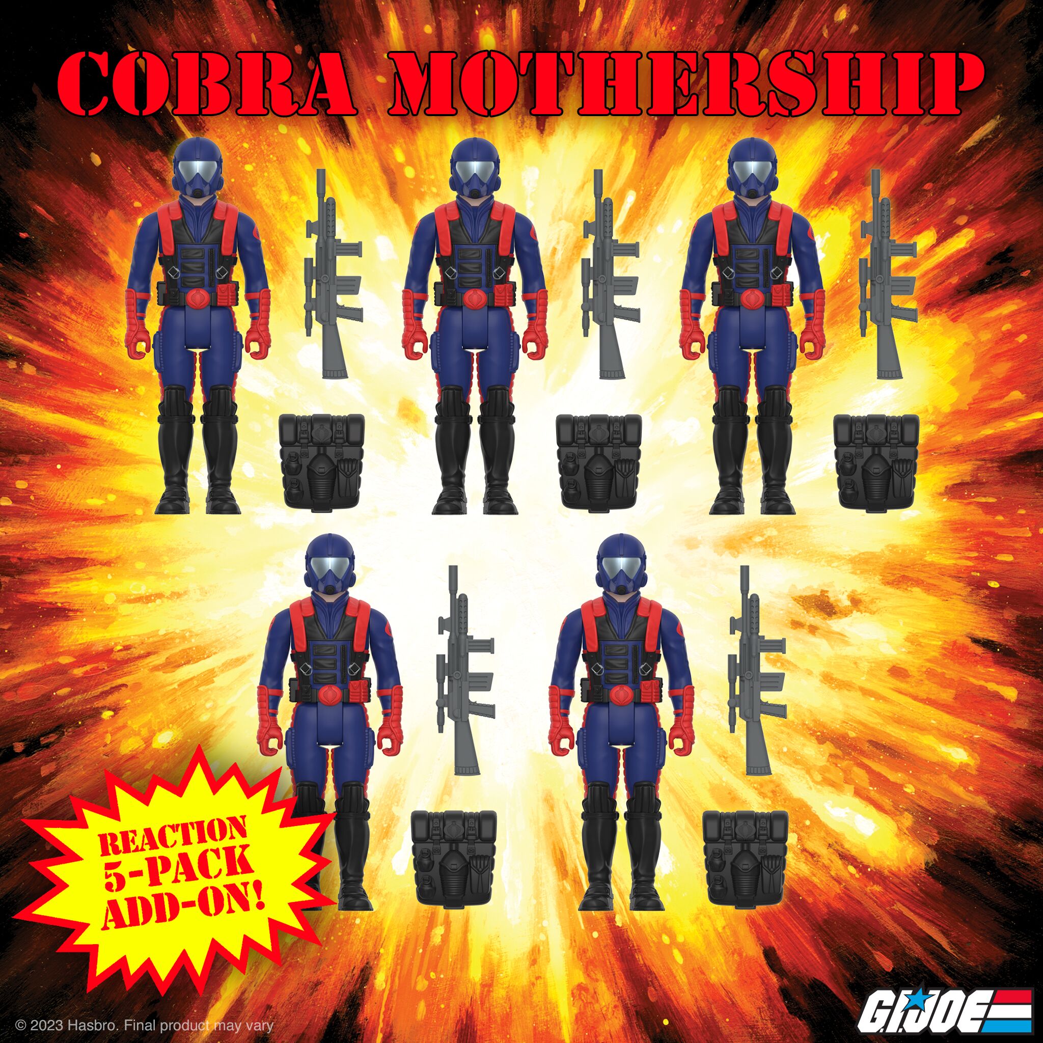 G.I. Joe ReAction Figures Cobra Mothership - 5PK Add-On (Cobra Viper Soldier ReAction)