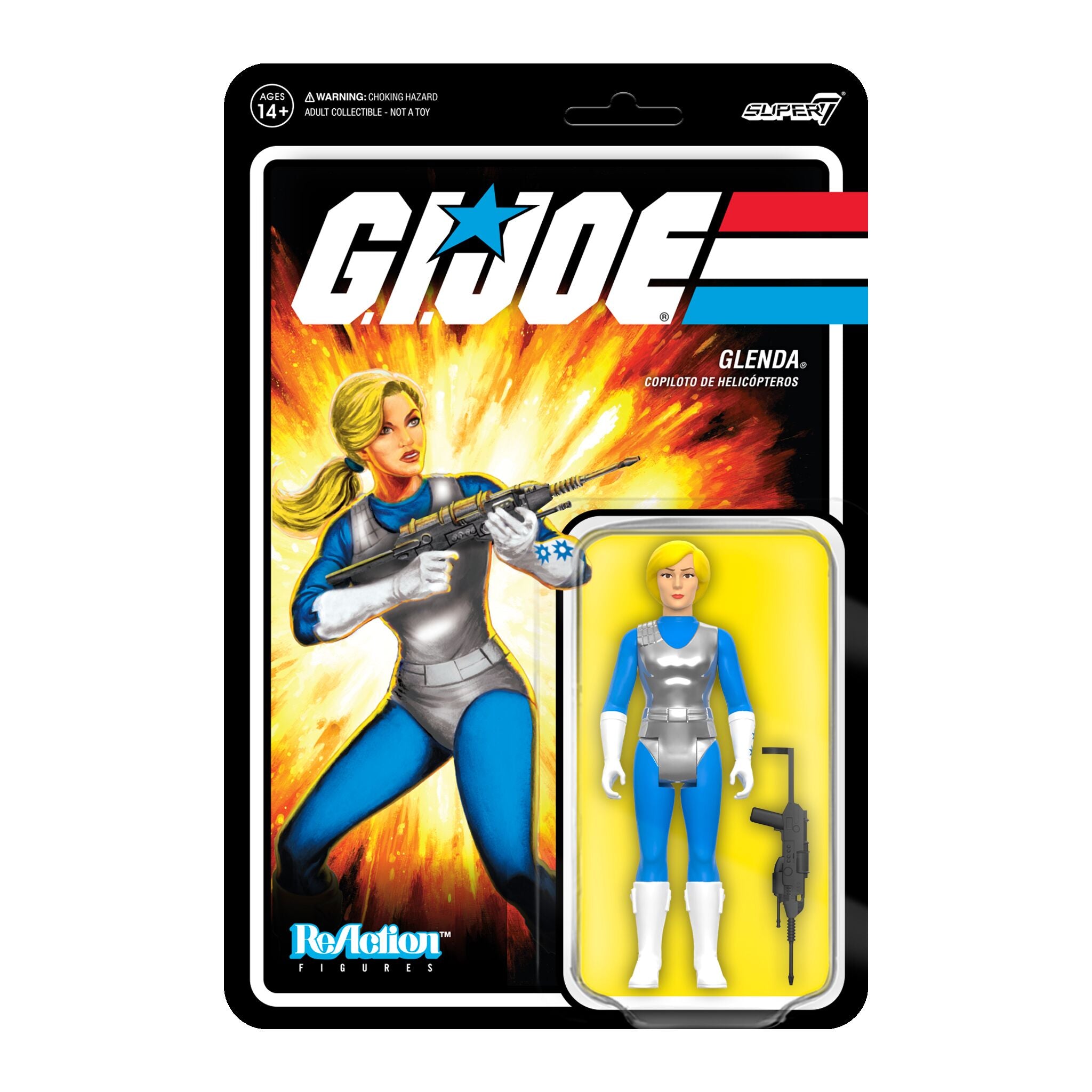 G.I. Joe ReAction Figures - Cobra Mortal & Glenda (Special Air Intelligence Officer)