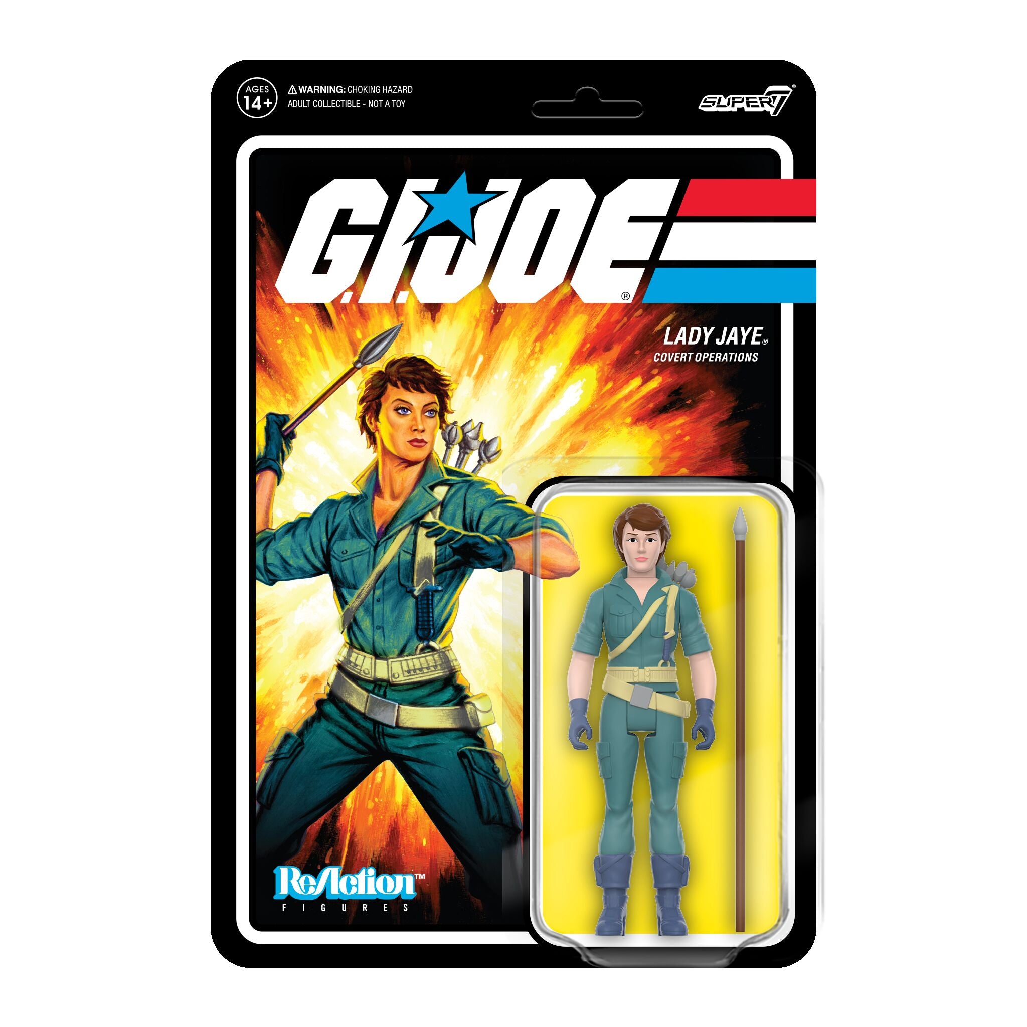 G.I. Joe ReAction Figures - Lady Jaye (DIC Teal)