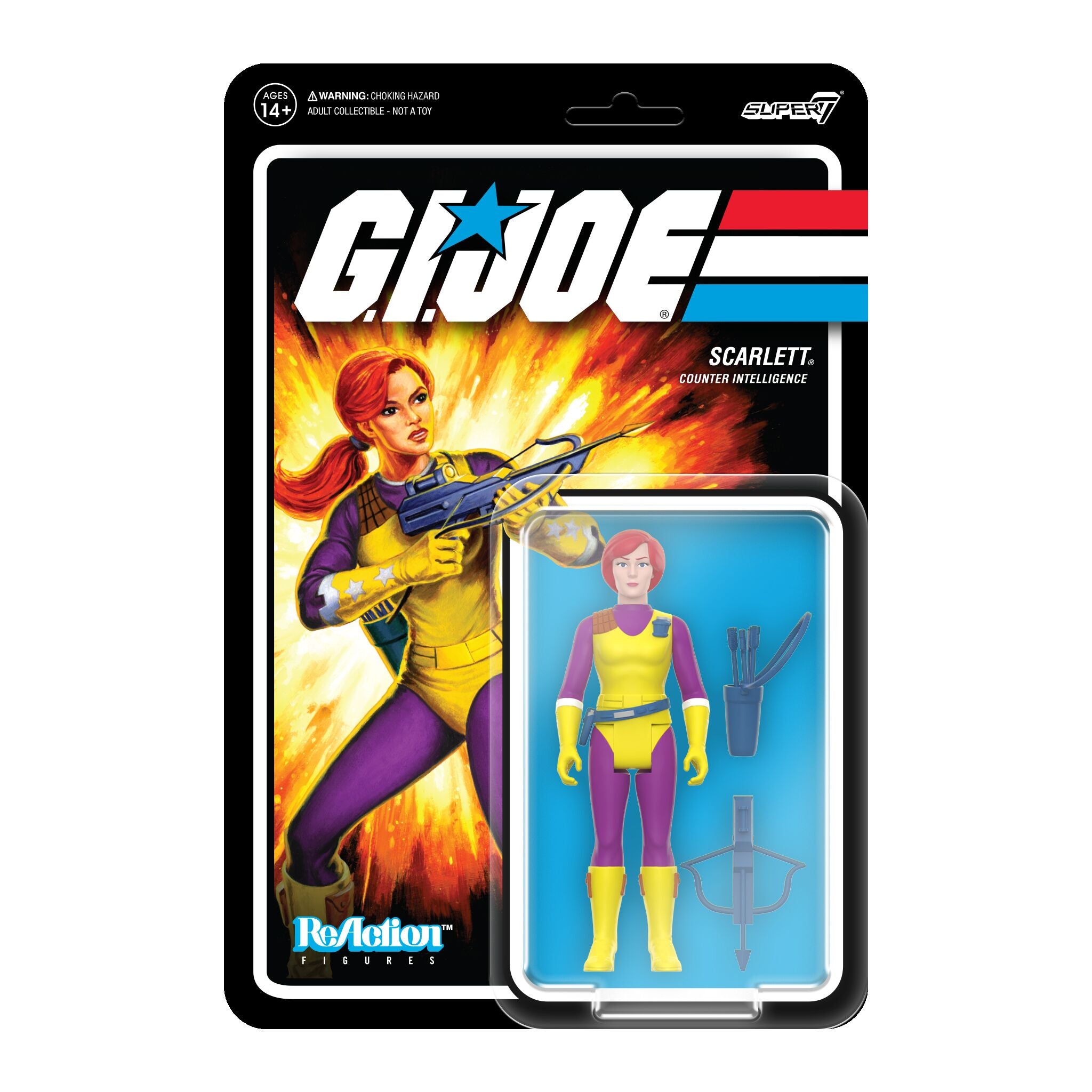 G.I. Joe ReAction Figures - Scarlett (DIC Purple)