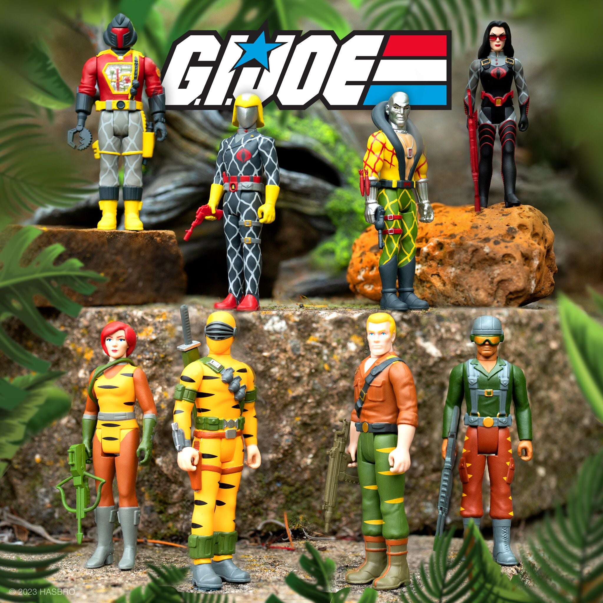 G.I. Joe ReAction Figures Wave 6 - Tiger Force & Python Patrol - Set of 8