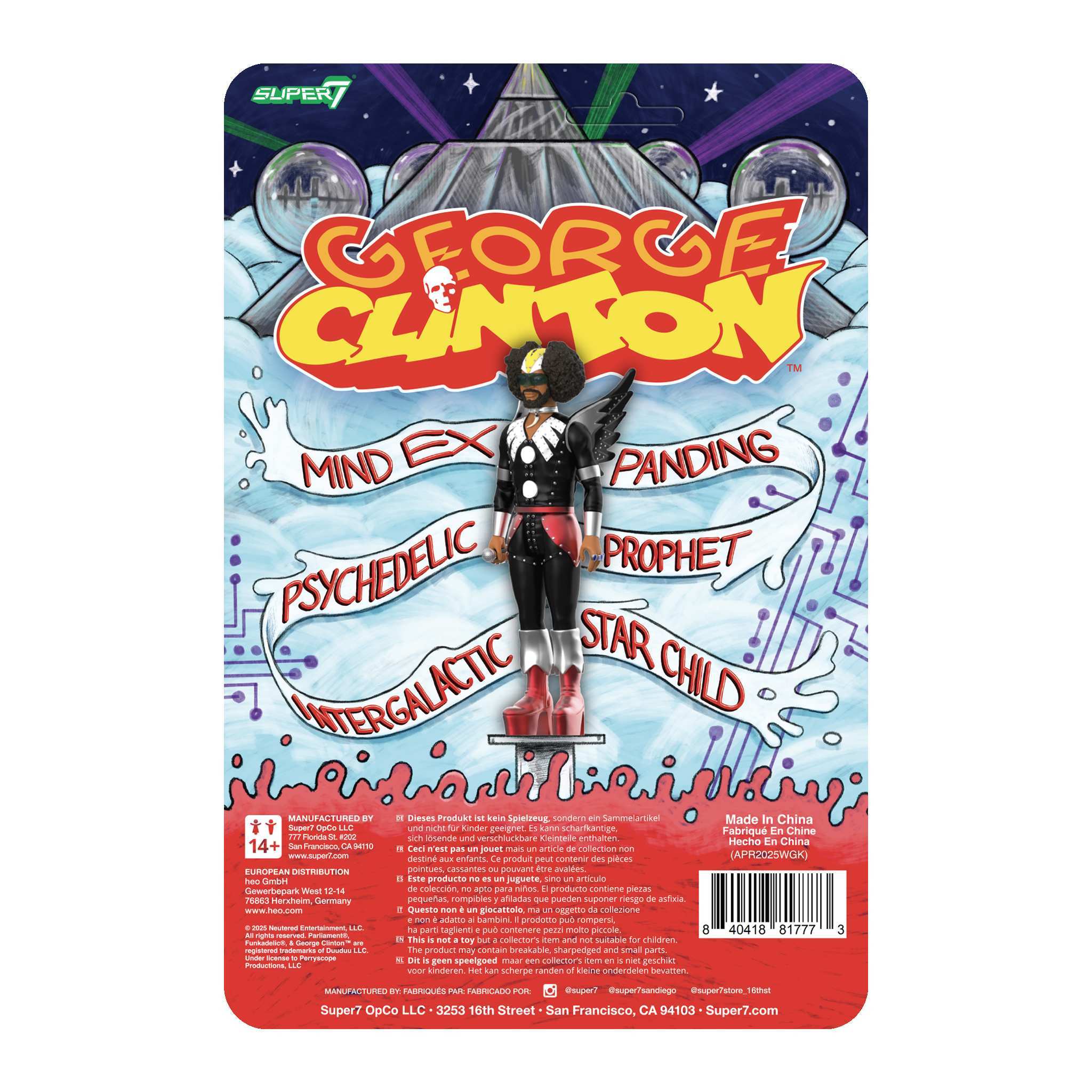 George Clinton ReAction Figures Wave 01 - George Clinton (Dr. Funkenstein)