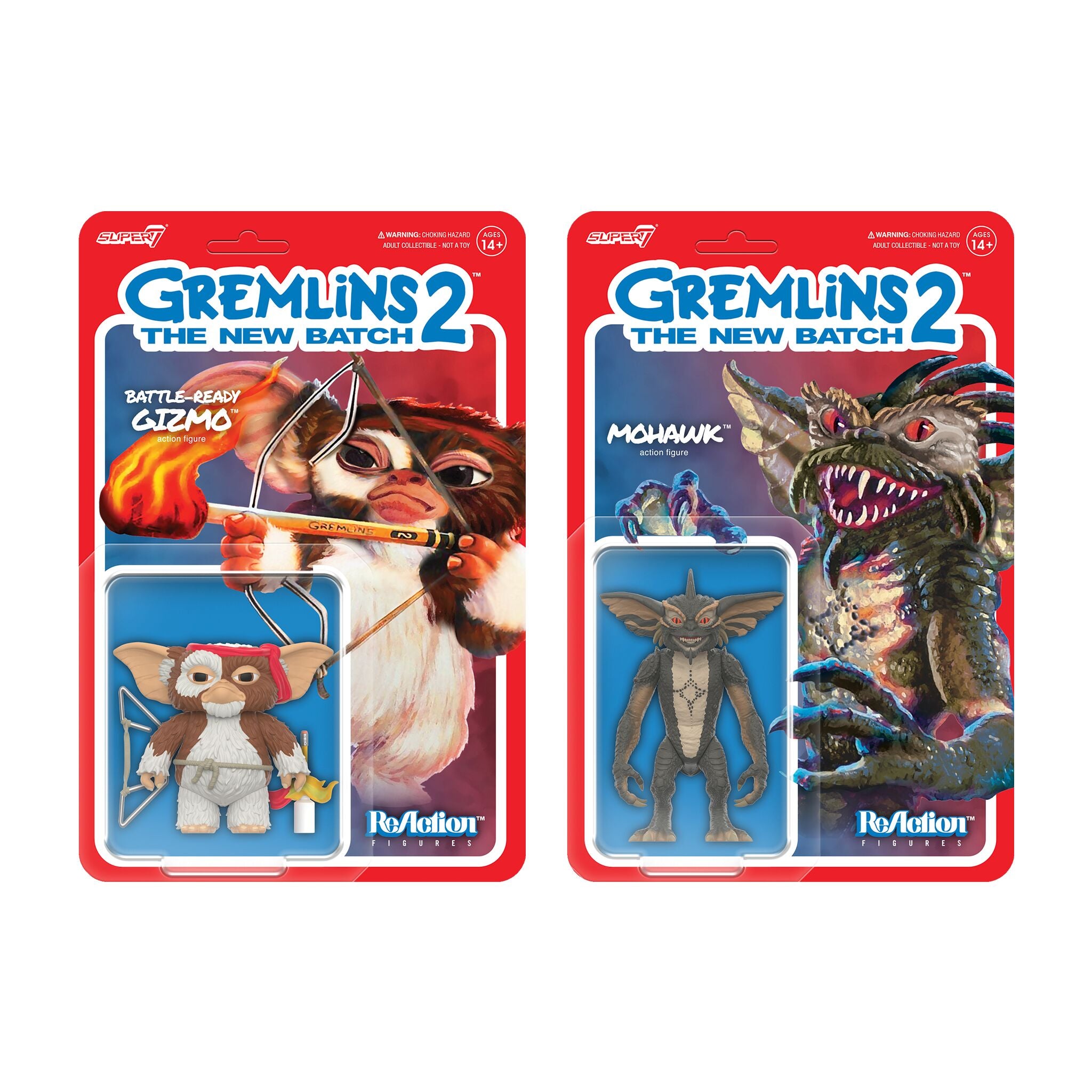 Gremlins ReAction Figures Wave 02 - Gizmo (Battle Ready) & Mohawk