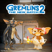 Gremlins 2 The New Batch logo above Gizmo Battle Ready and a Gremlin ReAction Figure