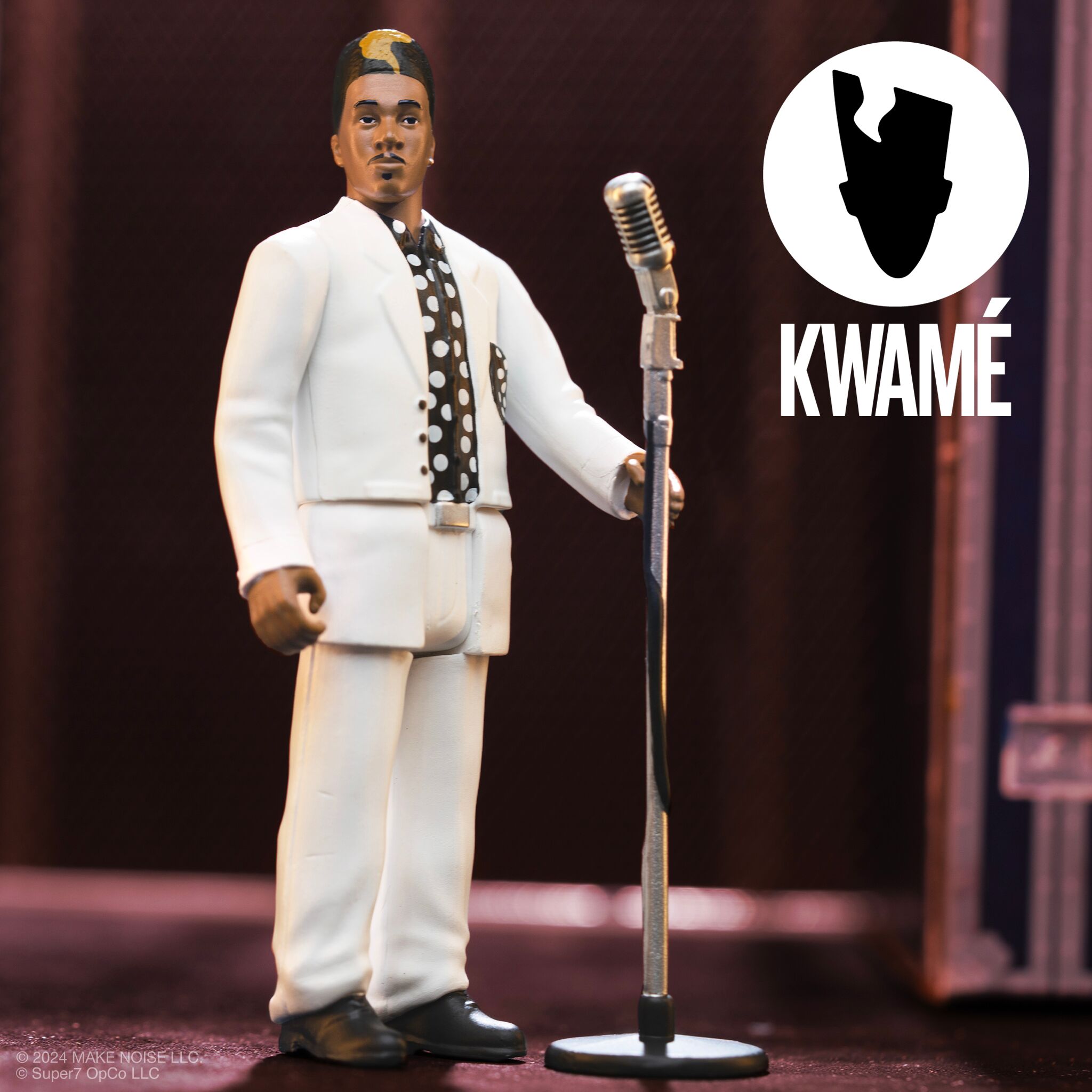 Kwamé ReAction Figures Wave 02 - Kwamé (White/Black Polka Dot)