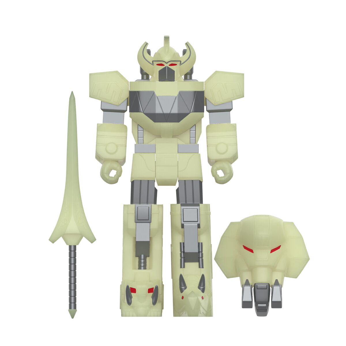 Mighty Morphin Power Rangers ReAction Figures - Megazord (Lightning Glow)