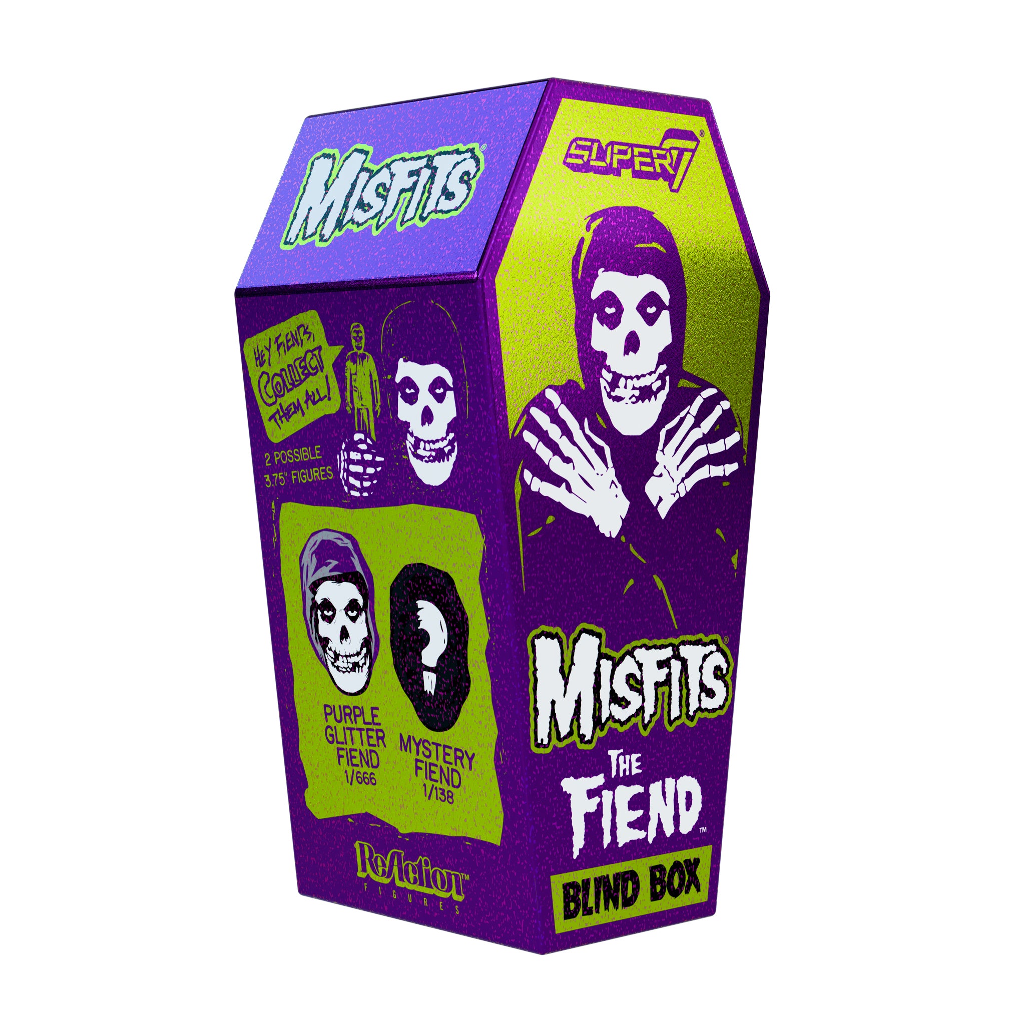Misfits ReAction Figures - Fiend Clear Purple Glitter (w/CHASE)