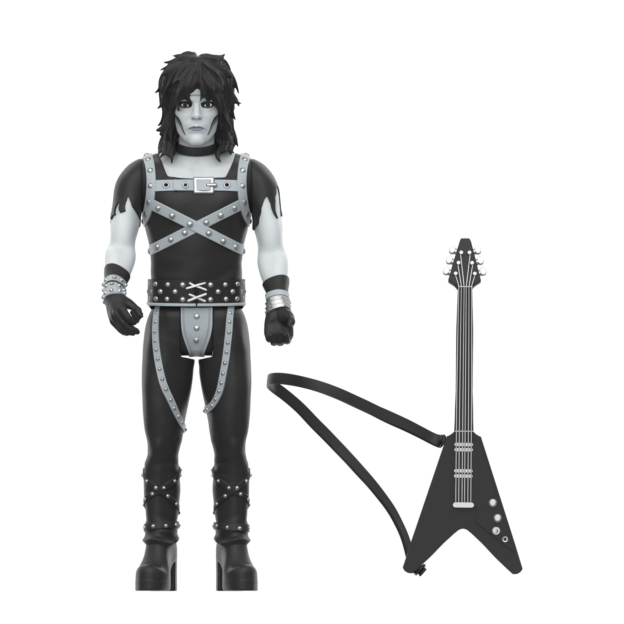 Motley Crue ReAction Figures Wave 02 - Mick Mars (Shout At The Devil - Black & White)
