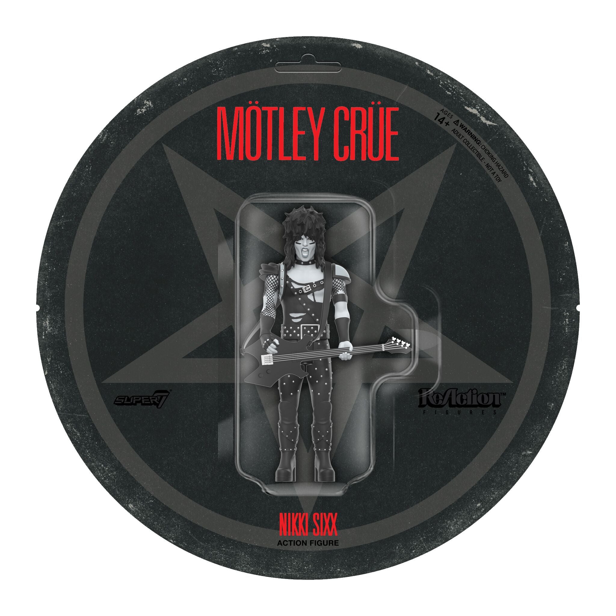 Motley Crue ReAction Figures Wave 02 - Nikki Sixx (Shout At The Devil - Black & White)