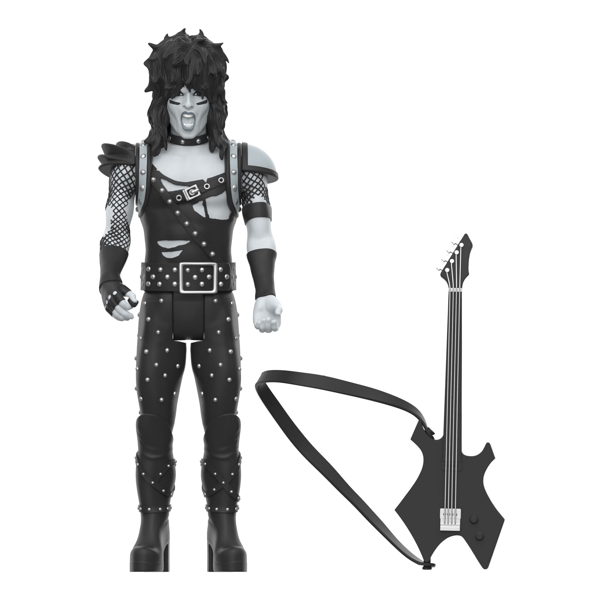 Motley Crue ReAction Figures Wave 02 - Vince Neil, Tommy Lee, Nikki Sixx, & Mick Mars (Shout At The Devil - Black & White)