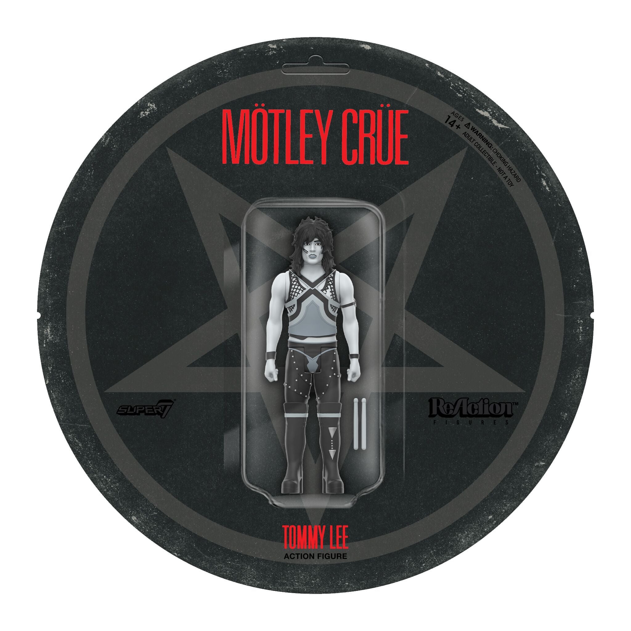 Motley Crue ReAction Figures Wave 02 - Tommy Lee (Shout At The Devil - Black & White)