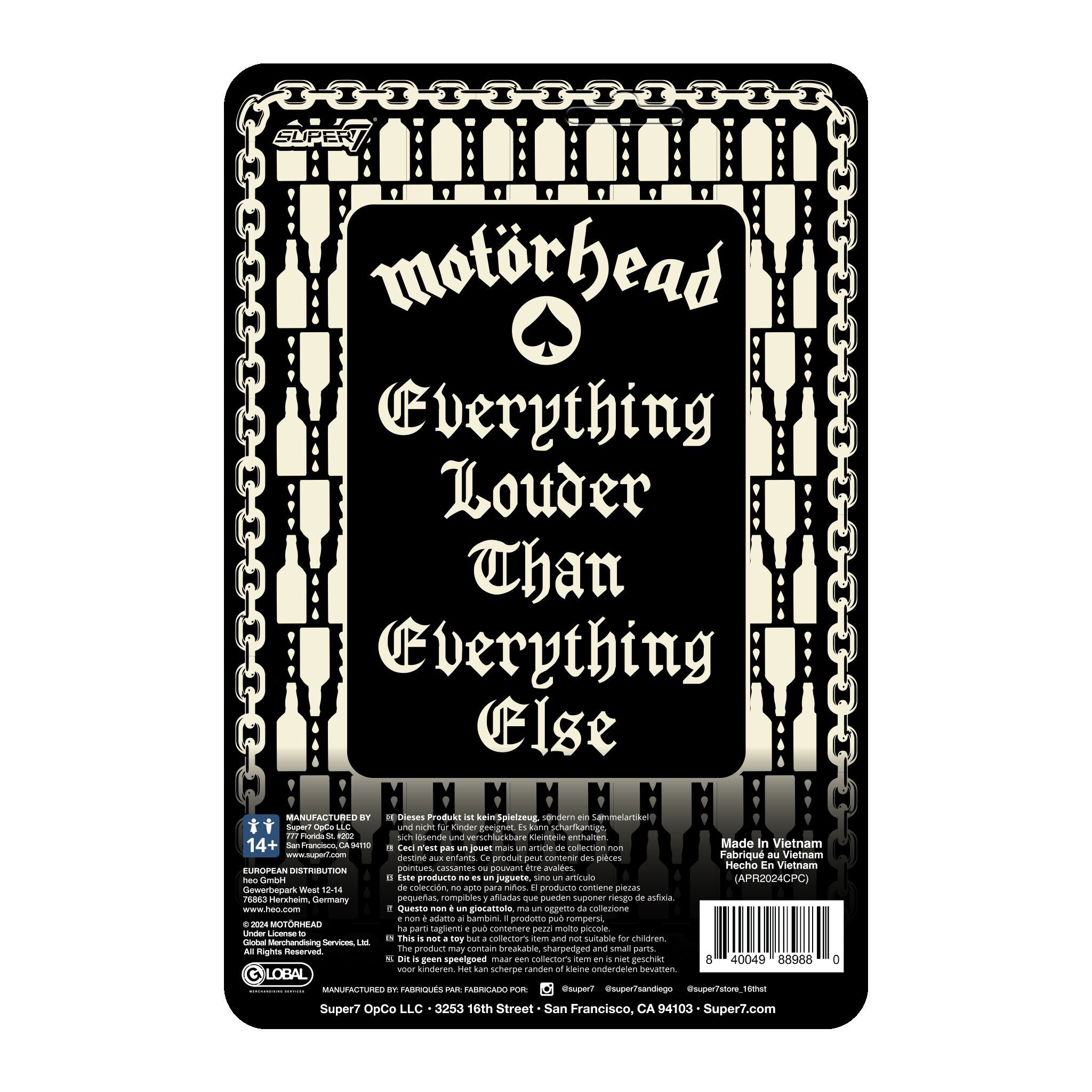 Motorhead ReAction Figures - Lemmy (Ace of Spades)