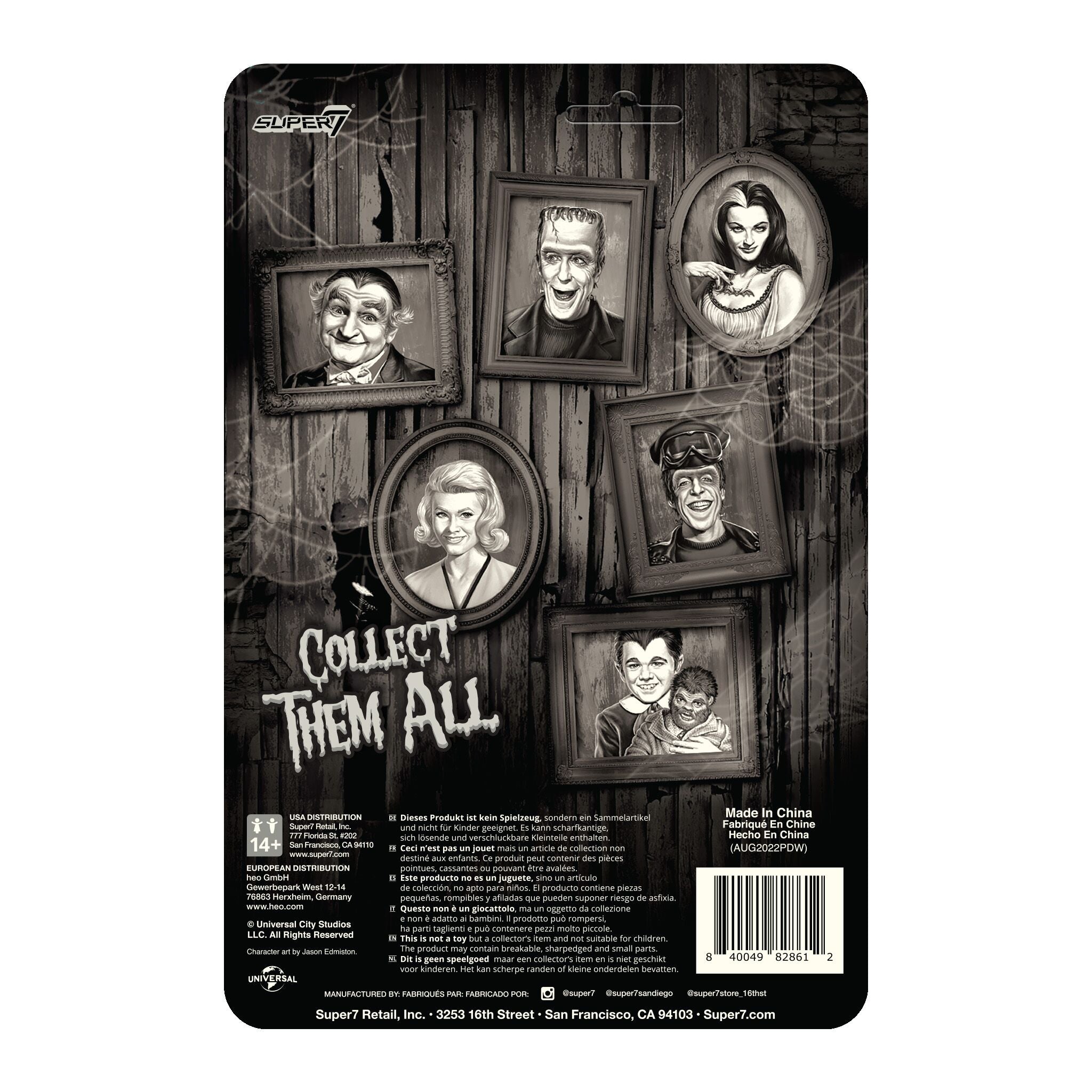 The Munsters ReAction Wave 3 - Eddie Munster (Grayscale)