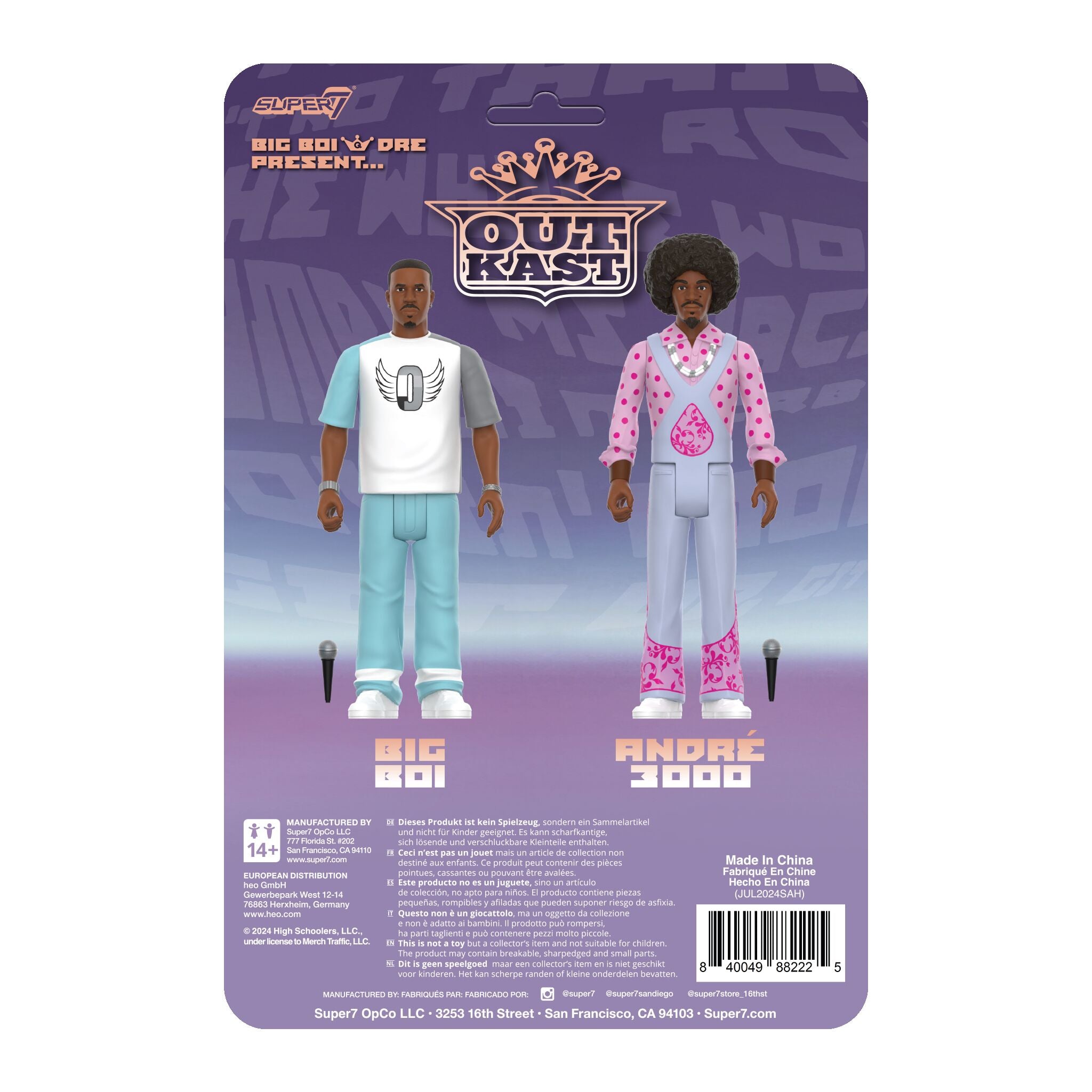 OutKast ReAction Figures Wave 03 - OutKast (Big Boi & Dre Present)