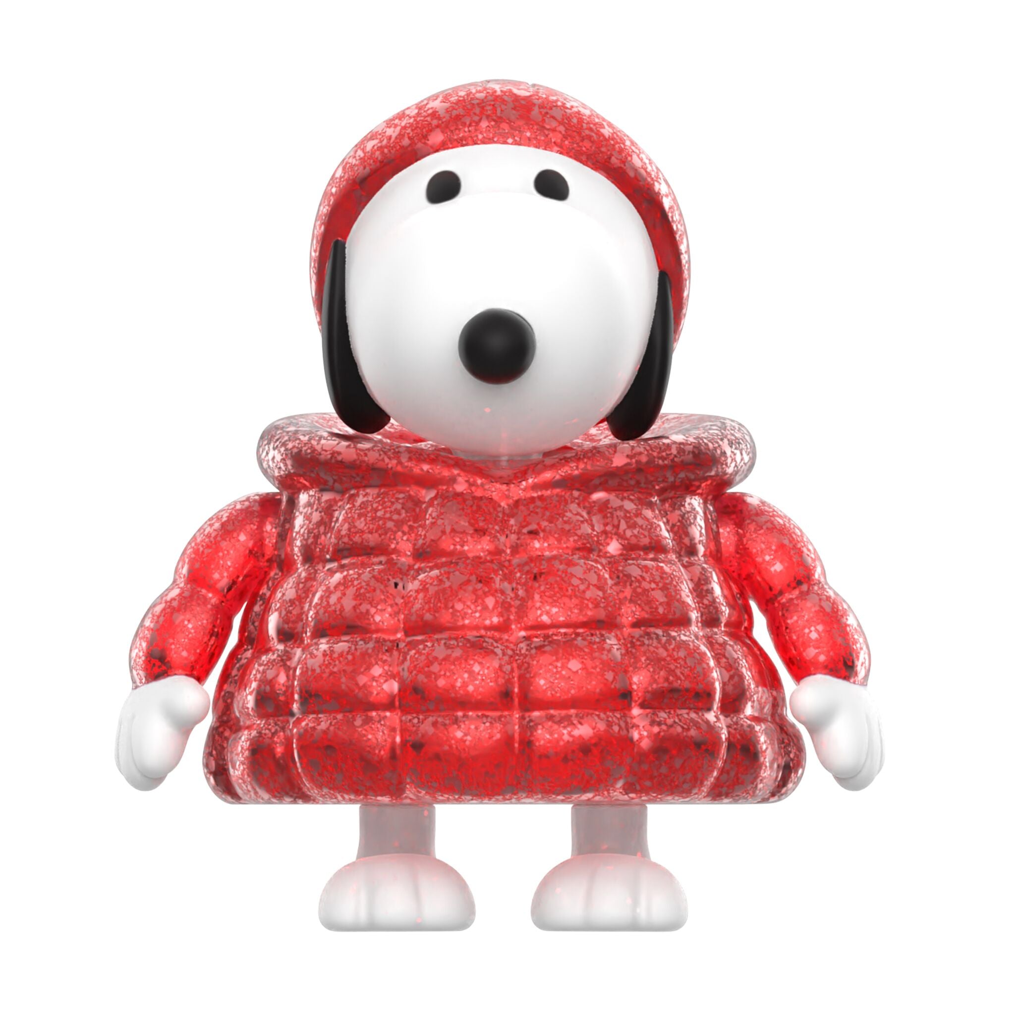Peanuts ReAction Figures - Snoopy Puffy Coat (Red Glitter)