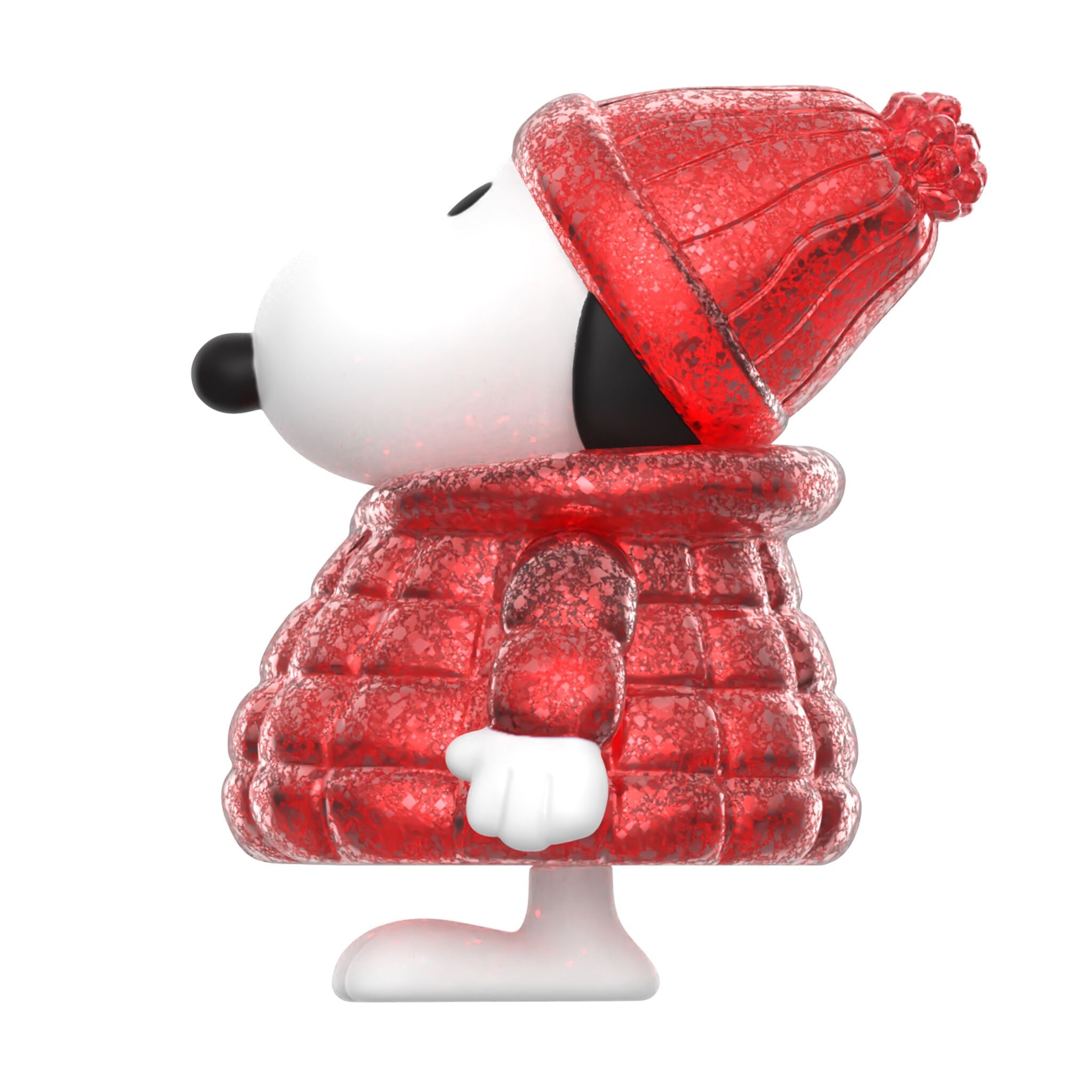 Peanuts ReAction Figures - Snoopy Puffy Coat (Red Glitter)