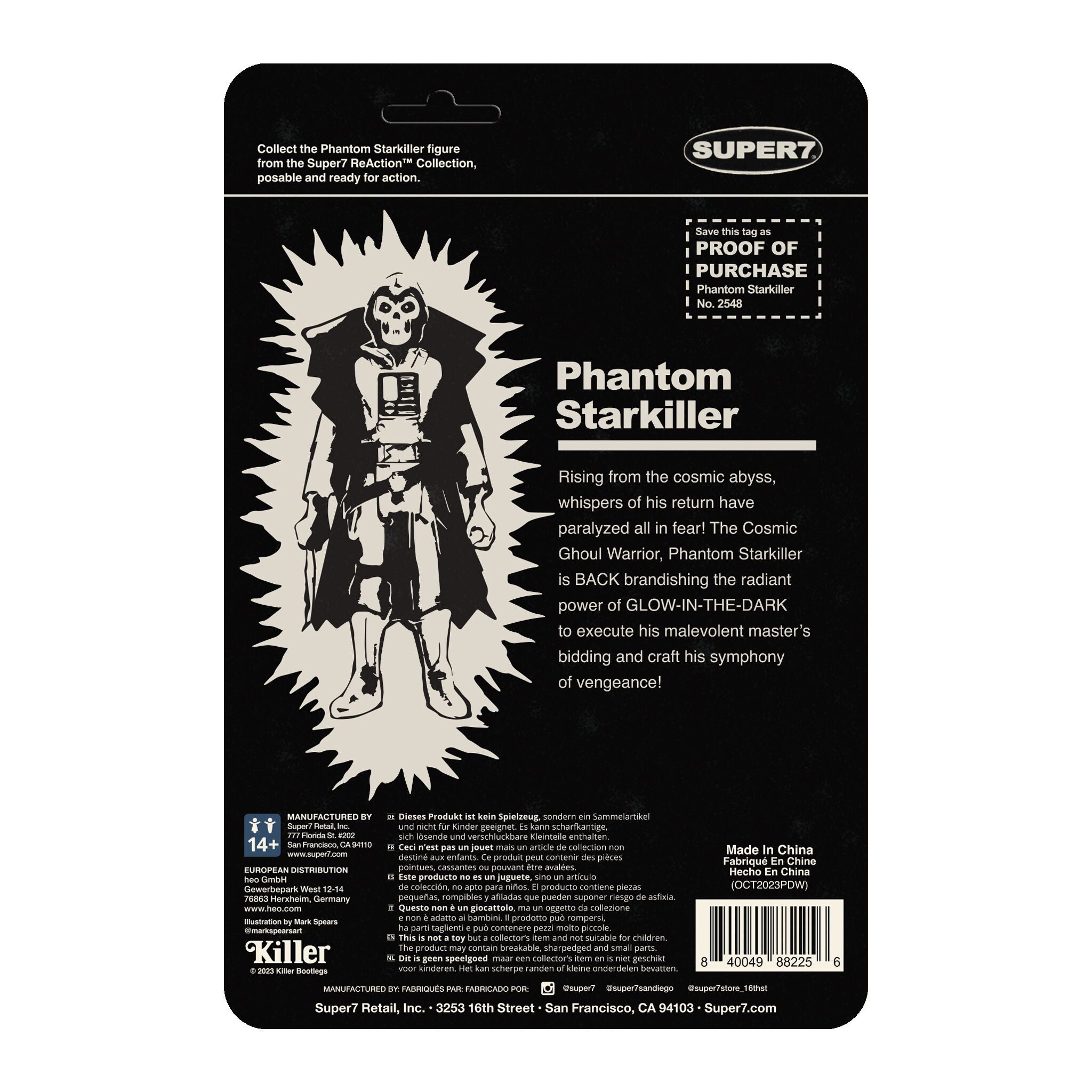 Phantom Starkiller ReAction Figures - Phantom Starkiller (Monster Glow)