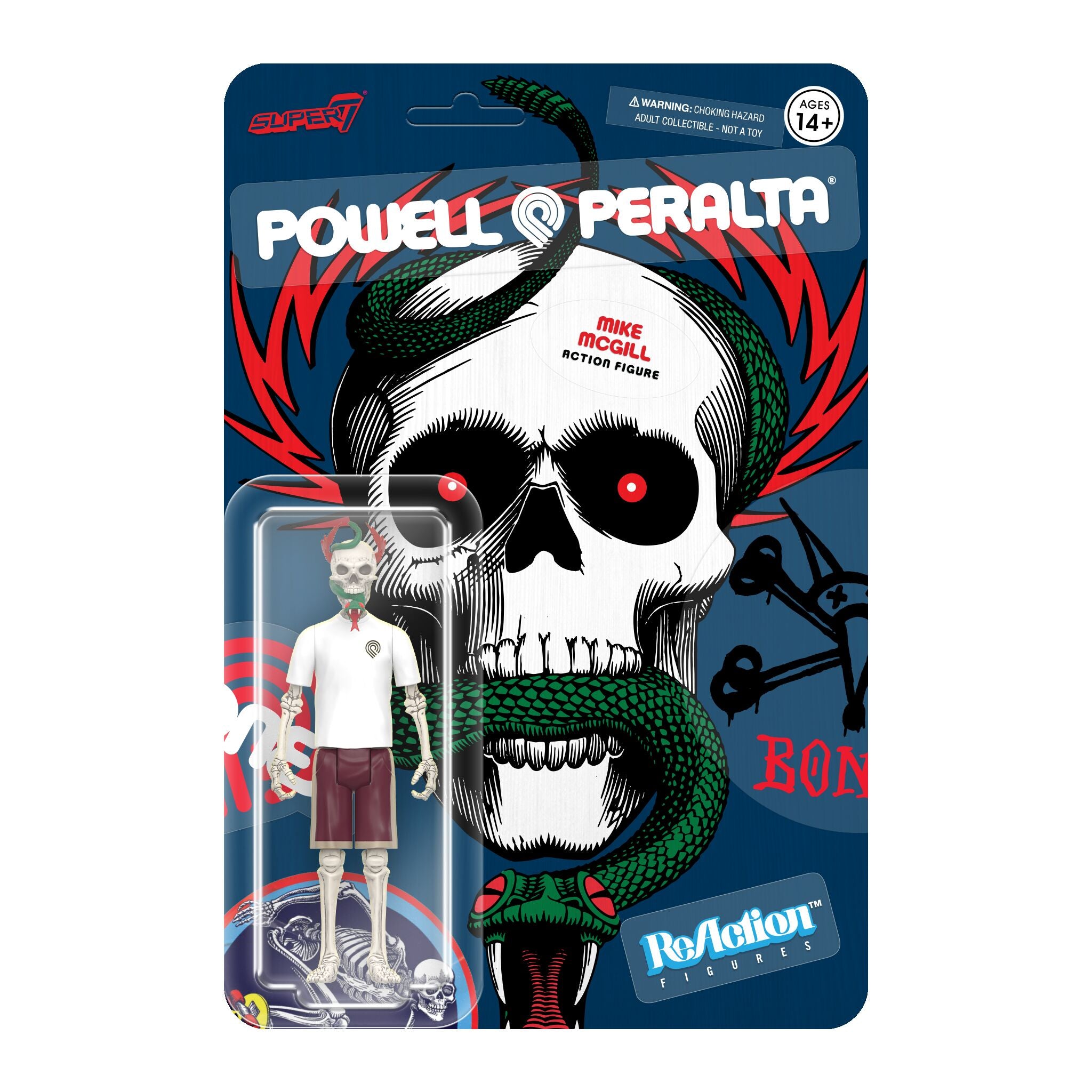 Powell-Peralta ReAction Figures Wave 5 - Tony Hawk, Mike McGill, Steve Caballero, and Rodney Mullen