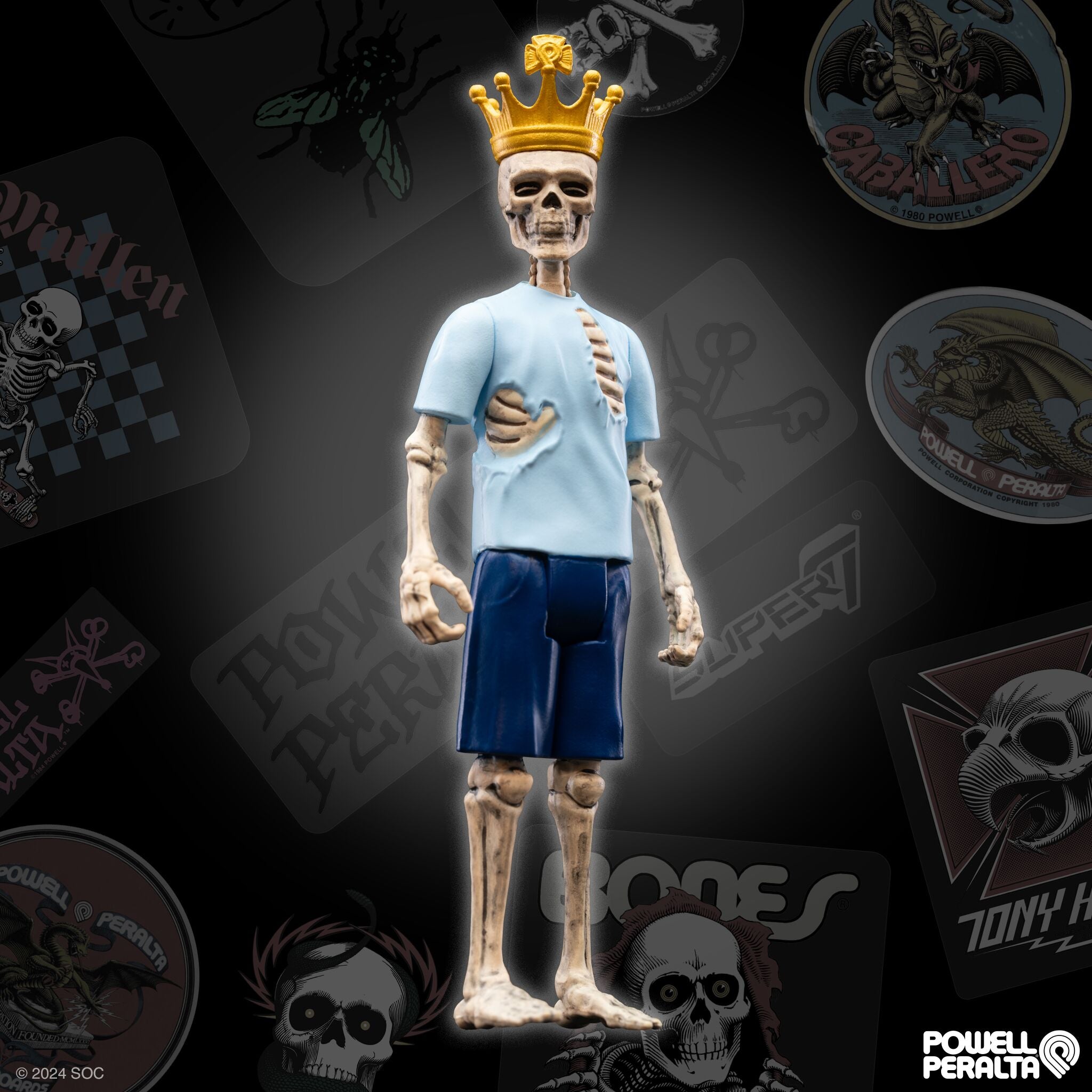 Powell-Peralta ReAction Figures Wave 5 - Tony Hawk, Mike McGill, Steve Caballero, and Rodney Mullen