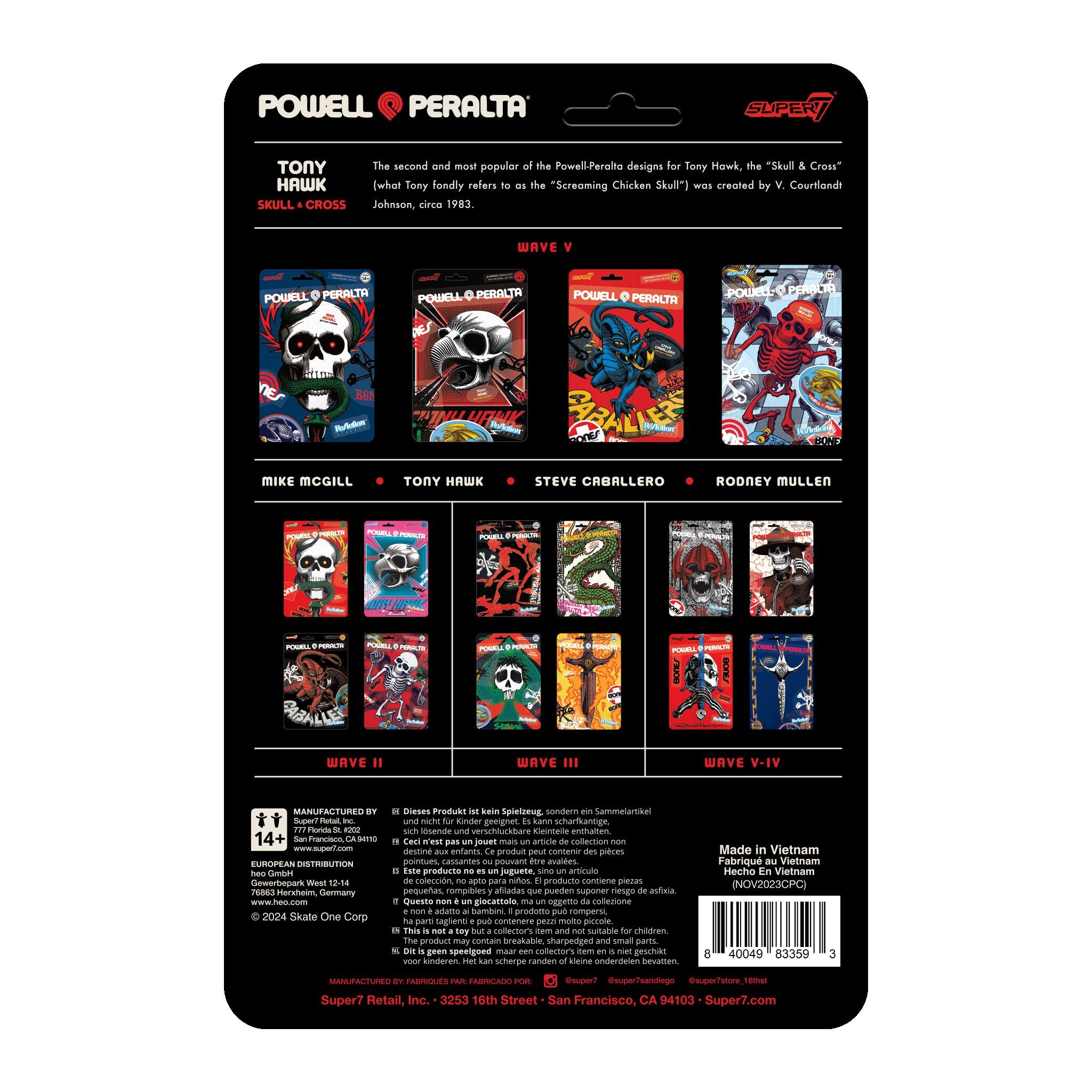 Powell-Peralta ReAction Figures Wave 05 - Tony Hawk (Mt. Trashmore '85)