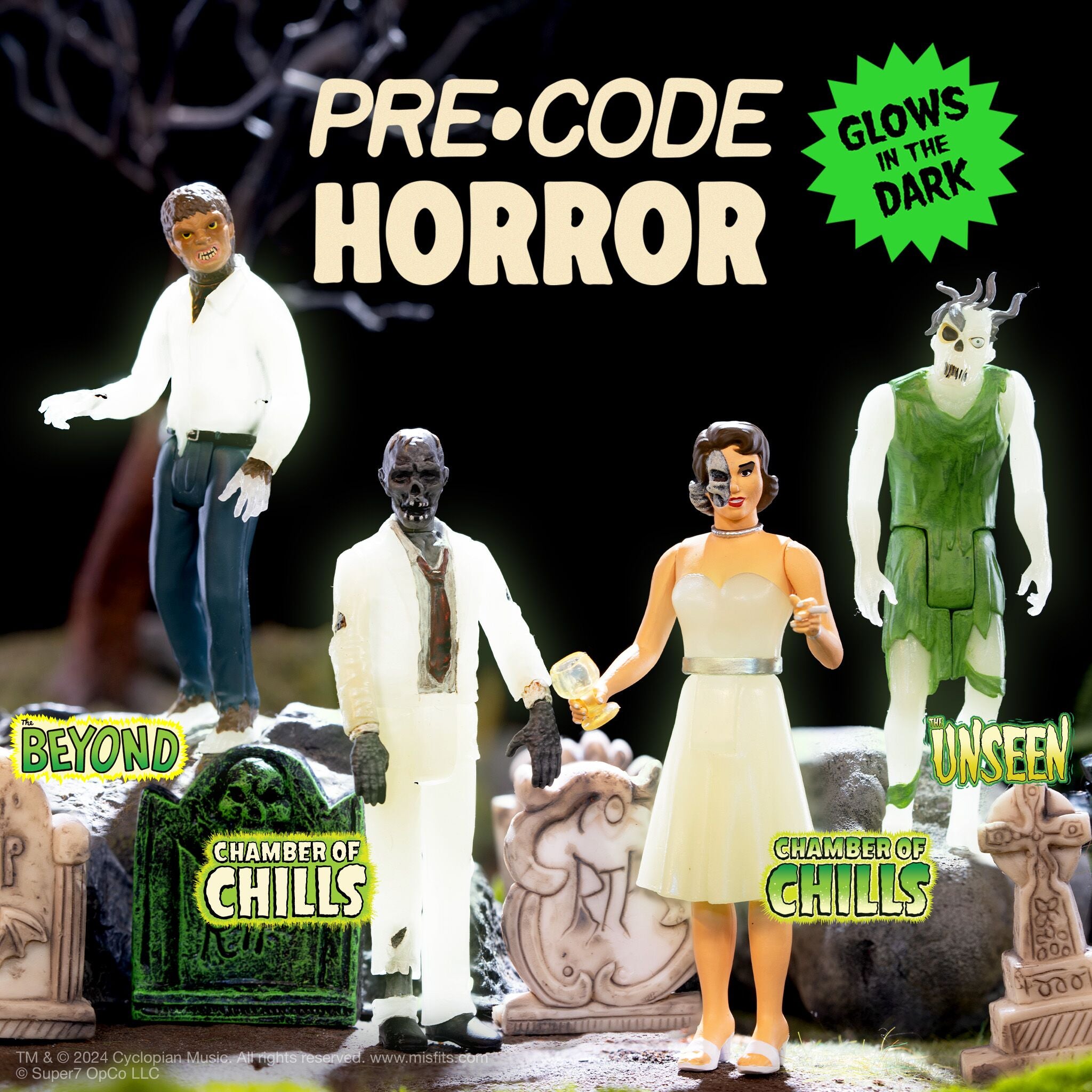 Pre-Code Horror ReAction Figures Wave 04 - Chamber of Chills 23 - Heartless Zombie (Glow)