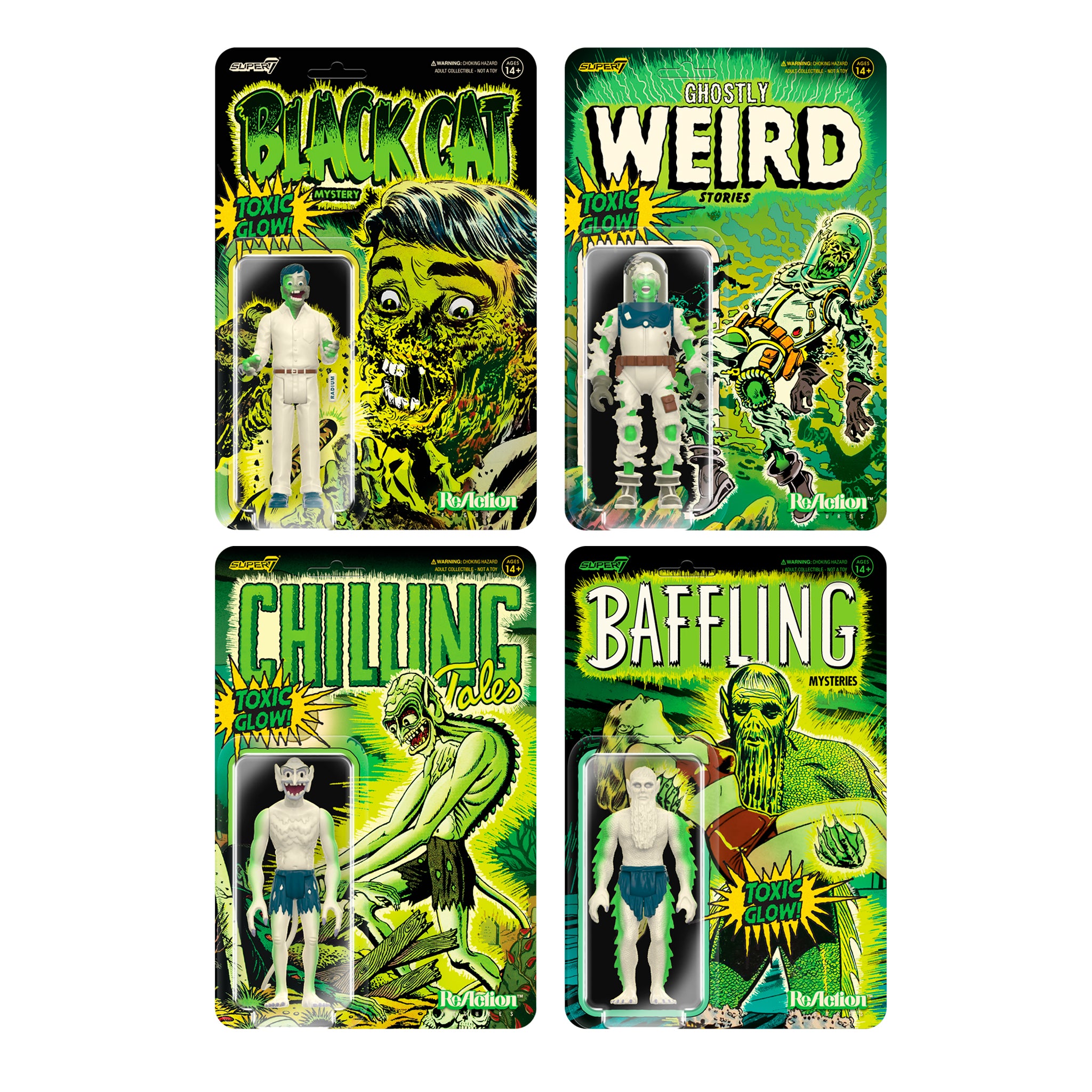 Pre-Code Horror ReAction Figures - Glow (Set of 4)
