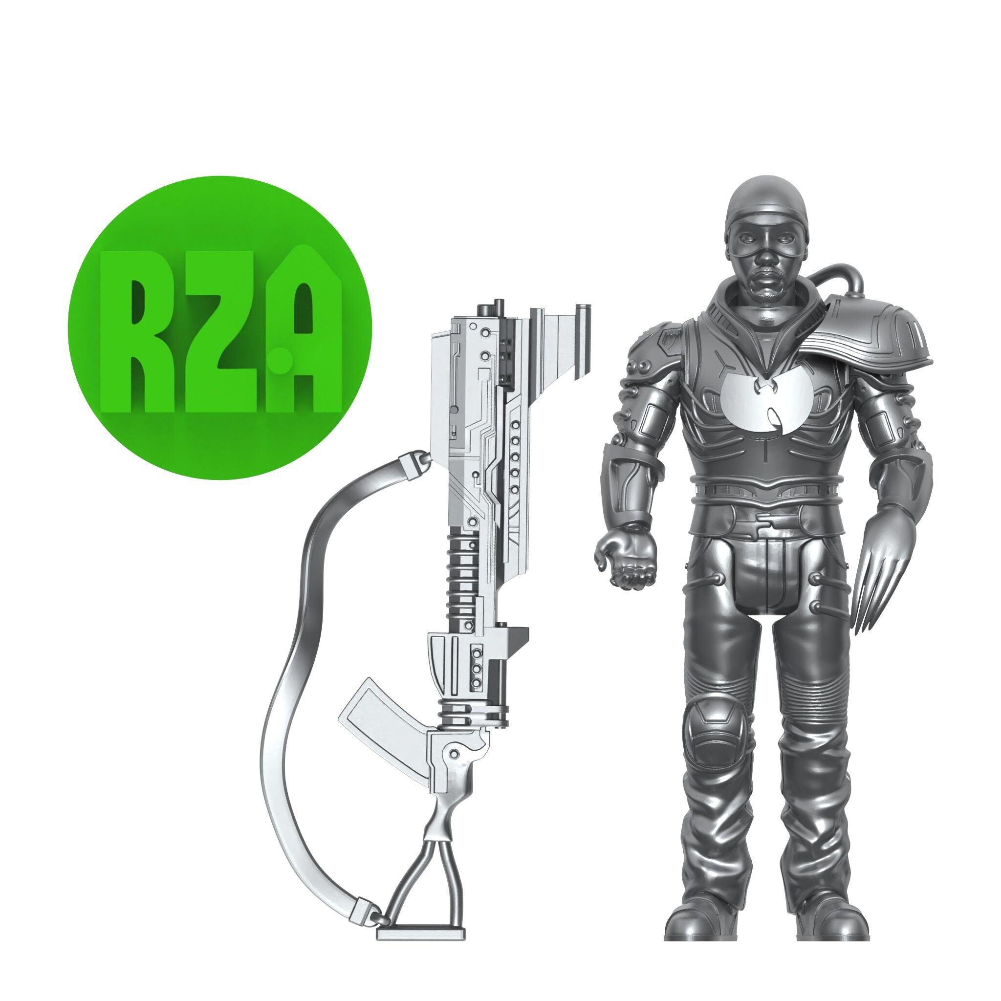 Bobby Digital ReAction Figures Wave 03 - Bobby Digital (Metallic Silver w/ 45 Adaptor)