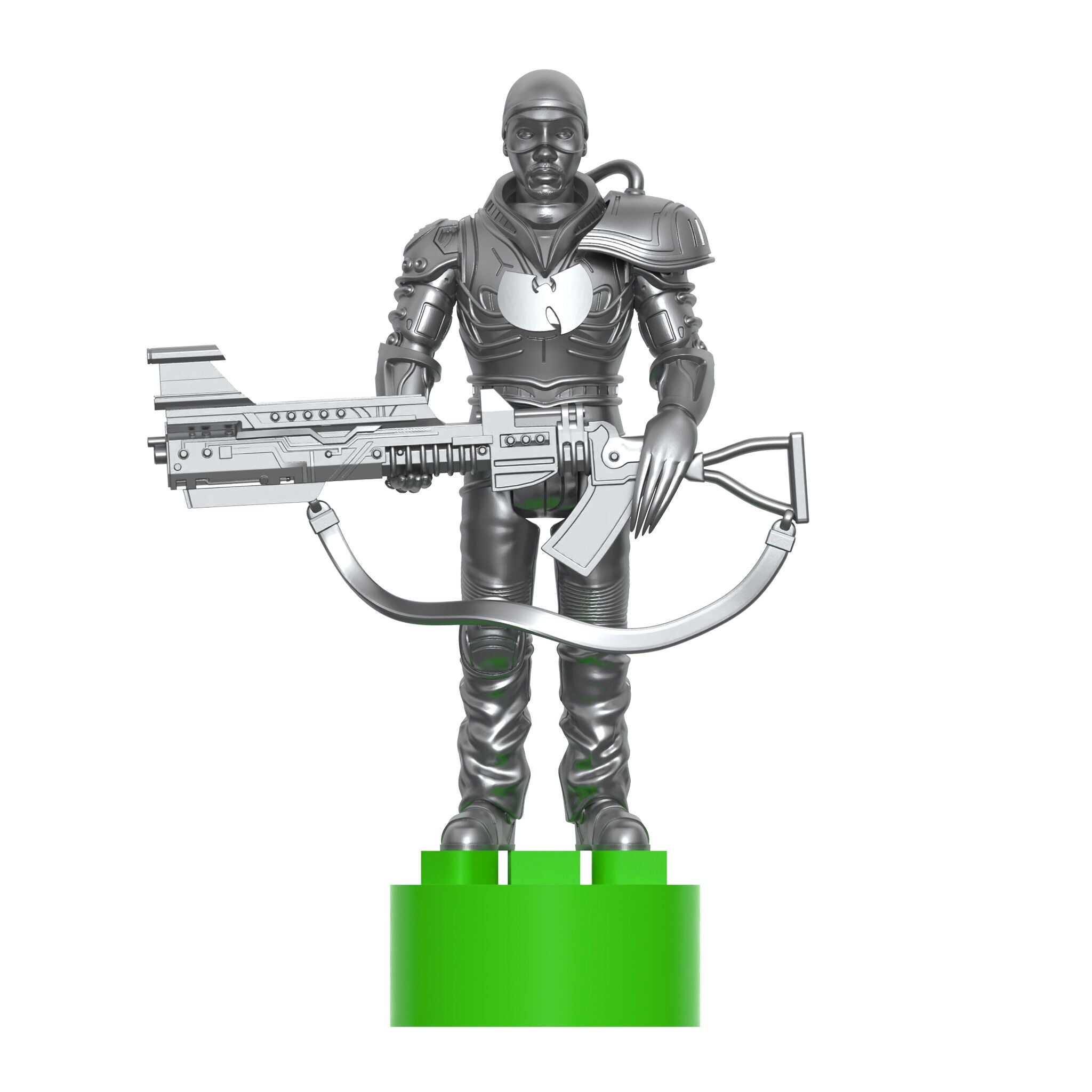 Bobby Digital ReAction Figures Wave 03 - Bobby Digital (Metallic Silver w/ 45 Adaptor)