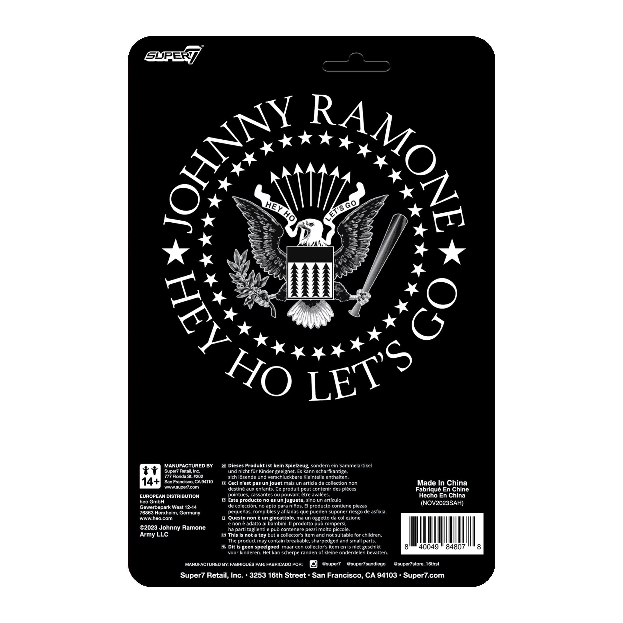 Johnny Ramone ReAction Figures - Johnny Ramone (White Shirt)