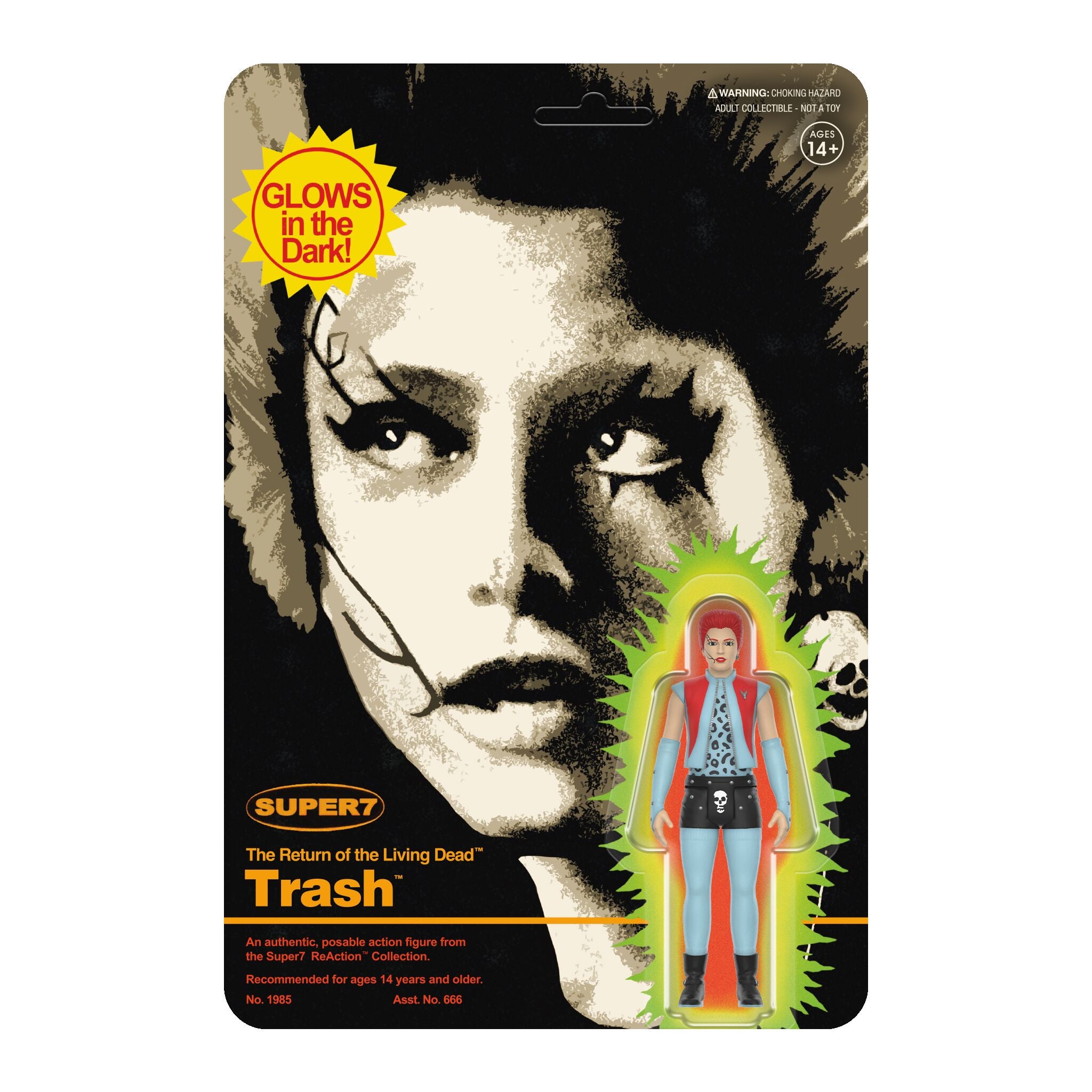 Return of the Living Dead ReAction Figures Wave 04 - Trash (Monster Glow)