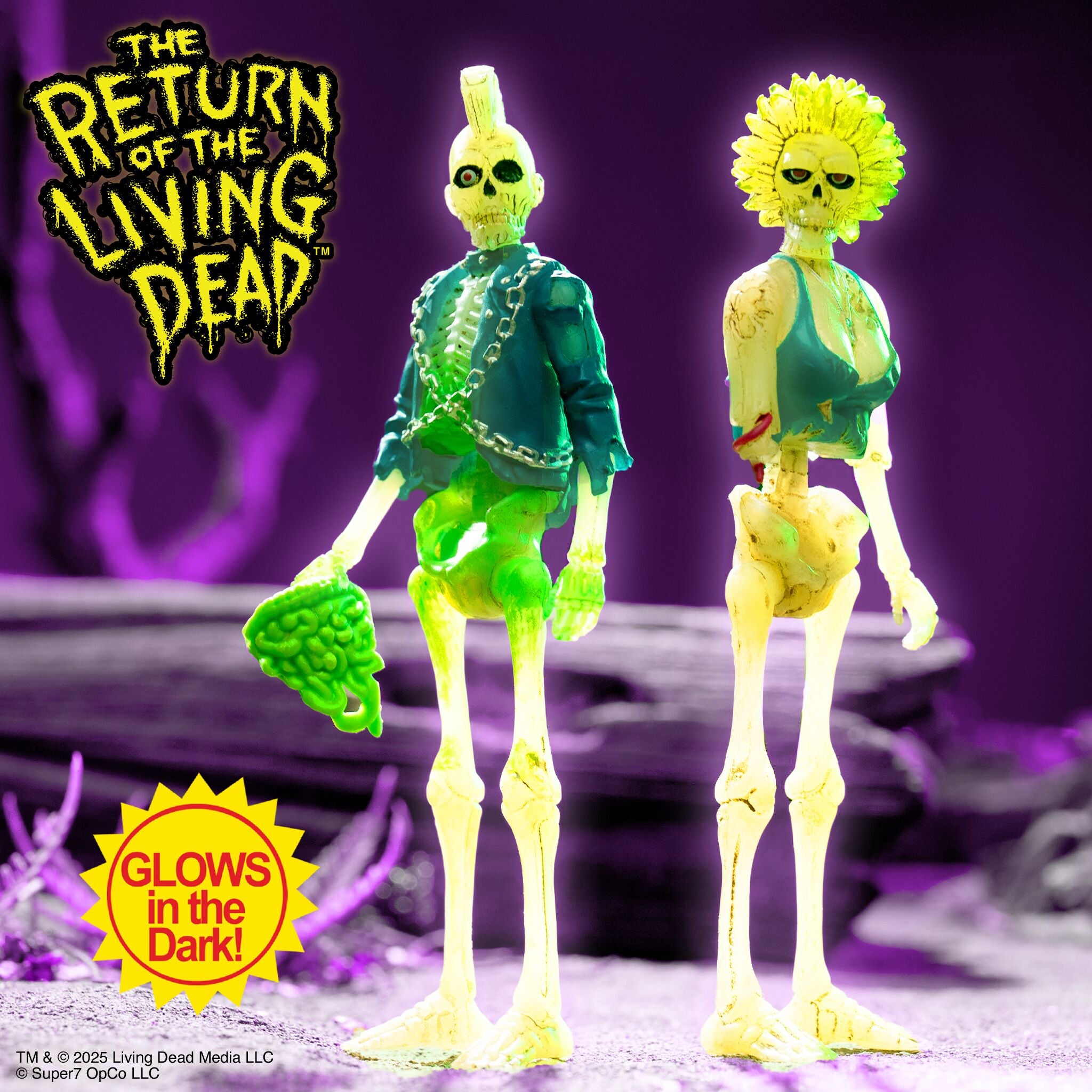 Return of the Living Dead ReAction Figures Wave 05 - Zombie Trash (Monster Glow)