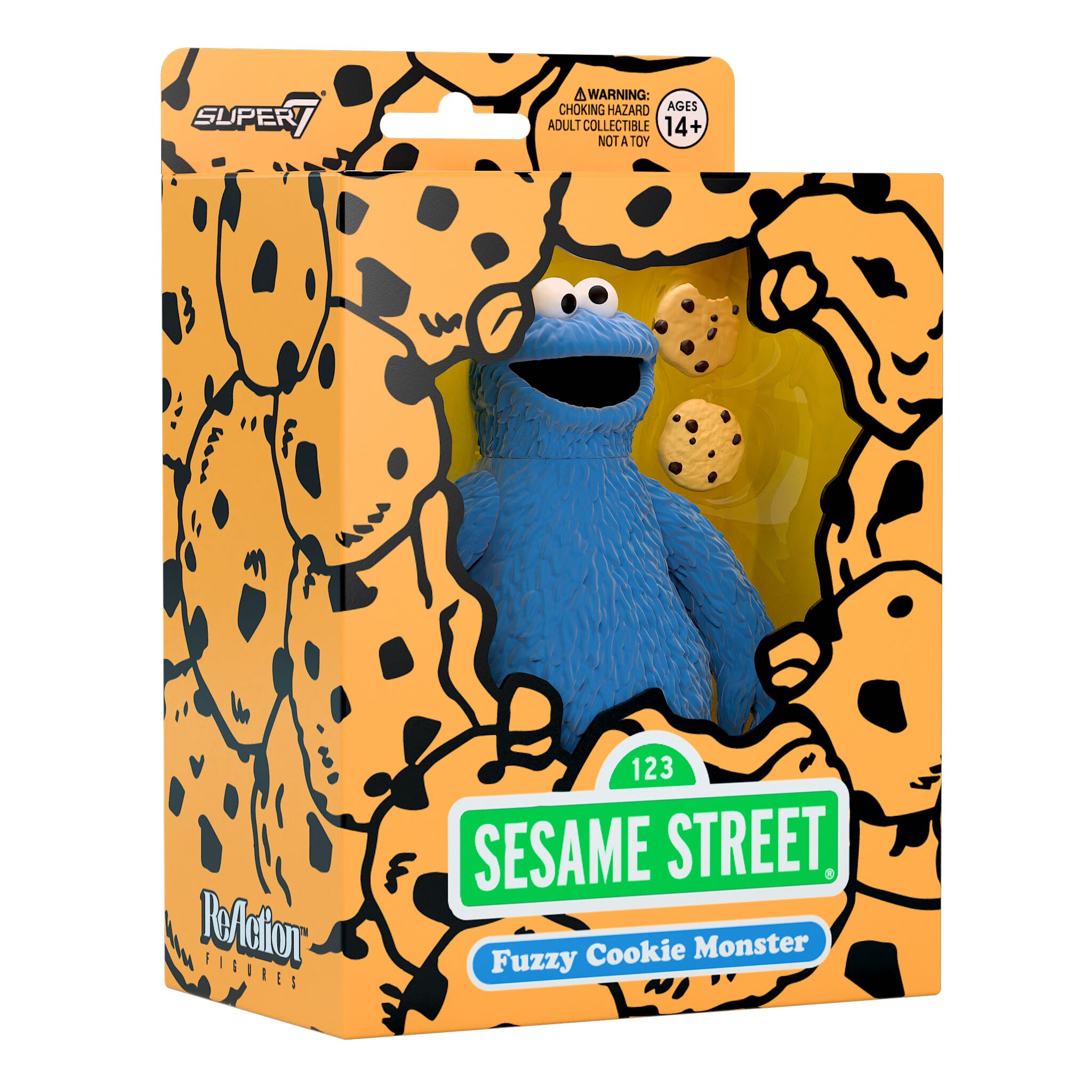 Sesame Street ReAction Figures - Cookie Monster (Fuzzy)
