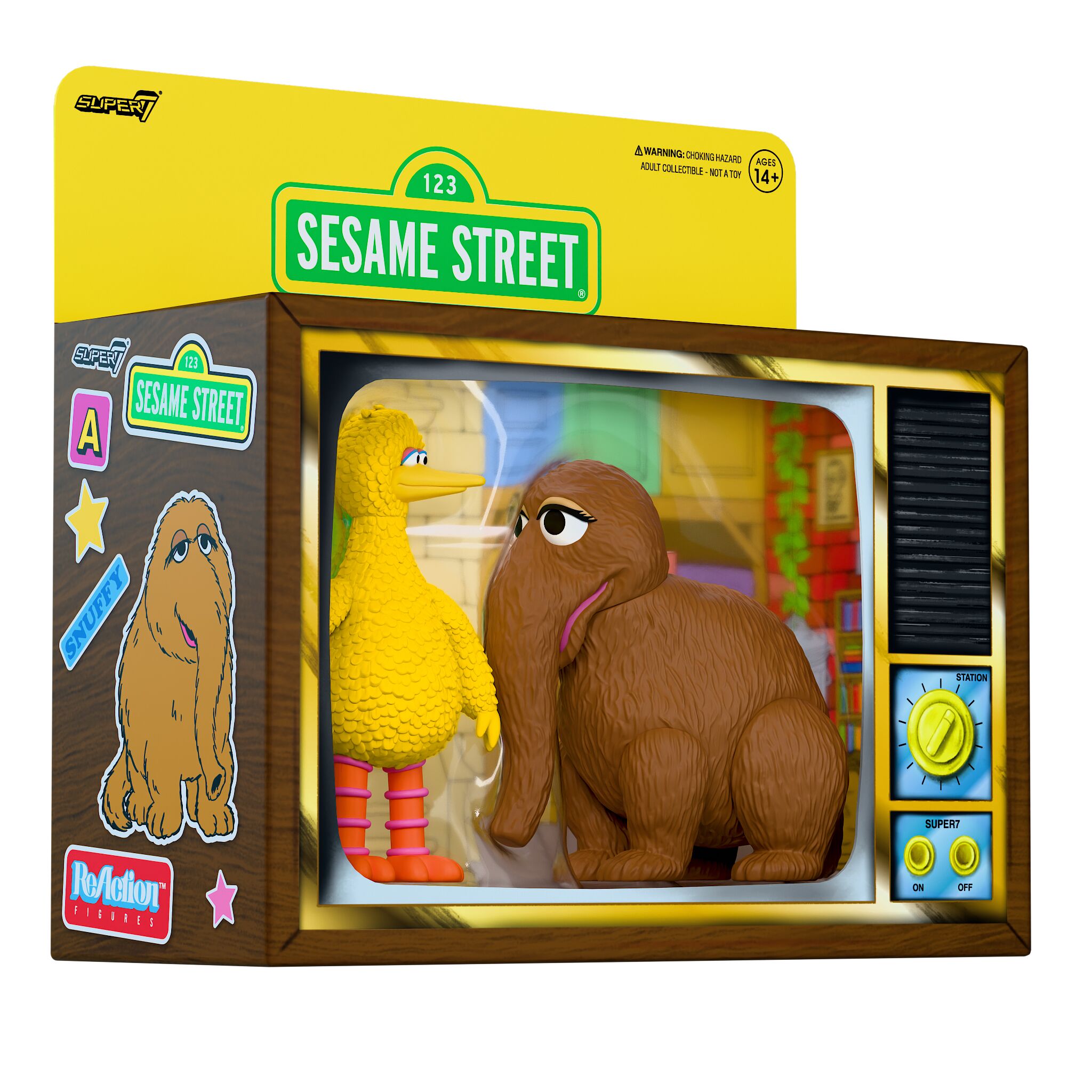 Sesame Street ReAction Figures - Big Bird and Mr. Snuffleupagus 2-PK