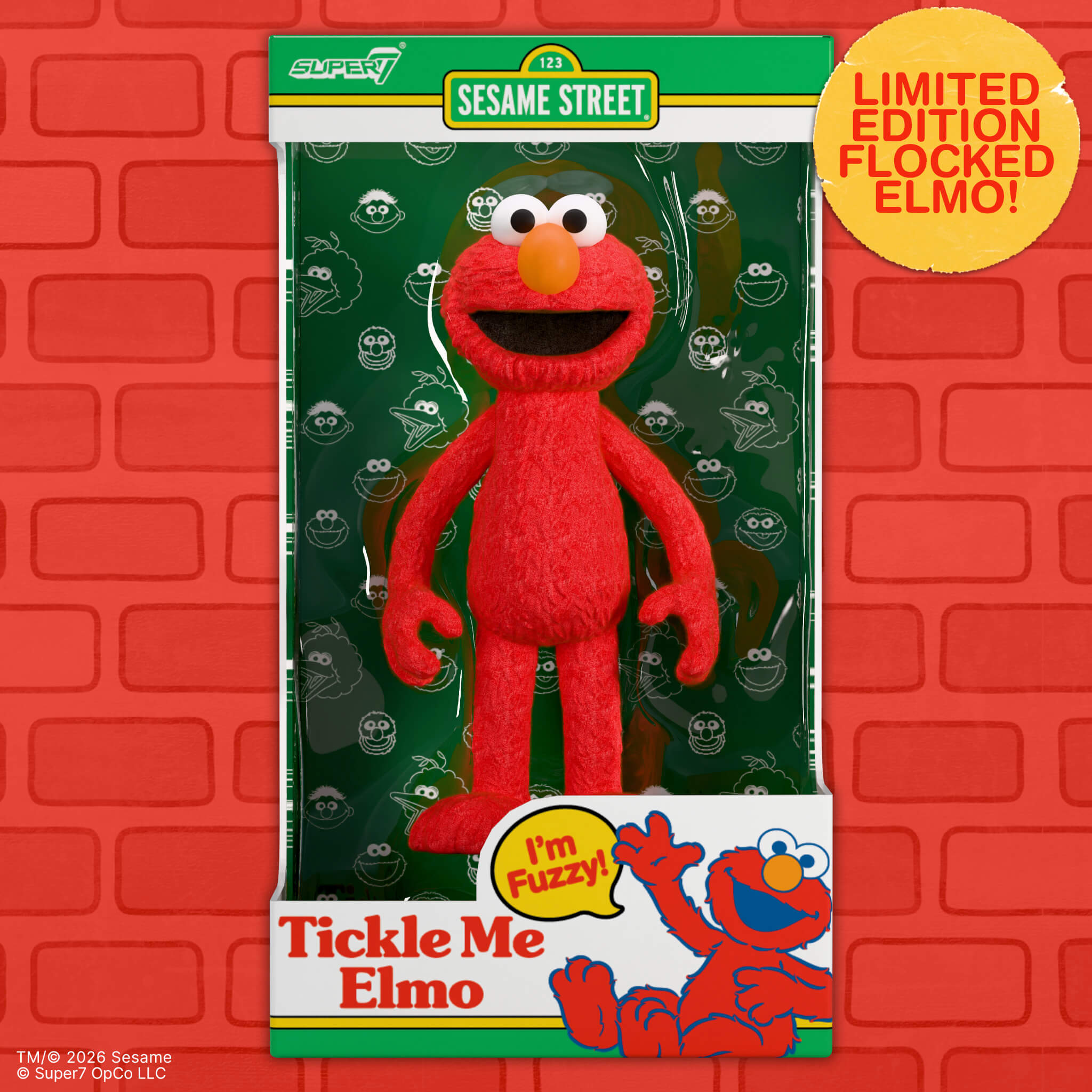 Sesame Street ReAction Figures - Elmo (Tickle Me Elmo)