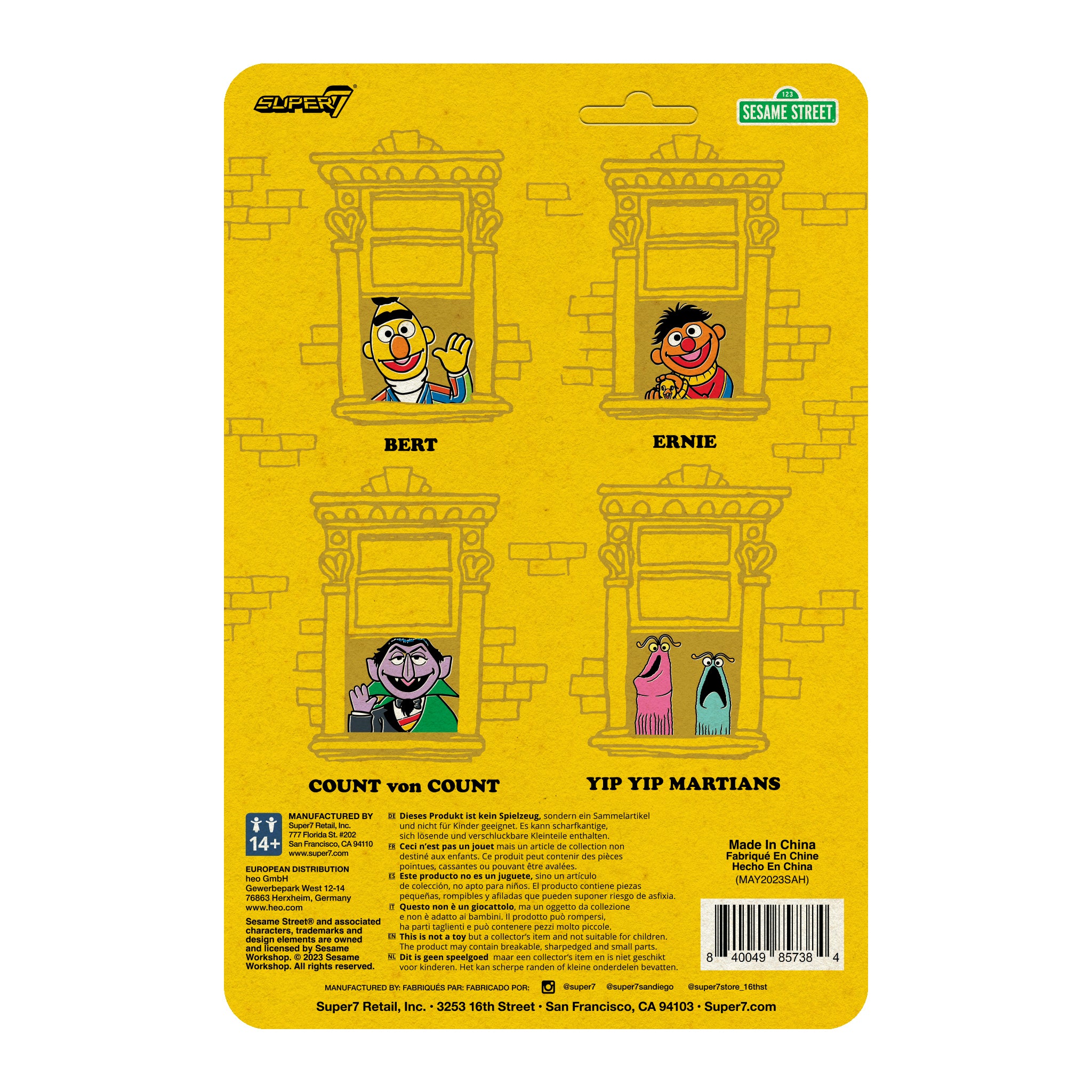 Sesame Street ReAction Figures Wave 01 - Bert