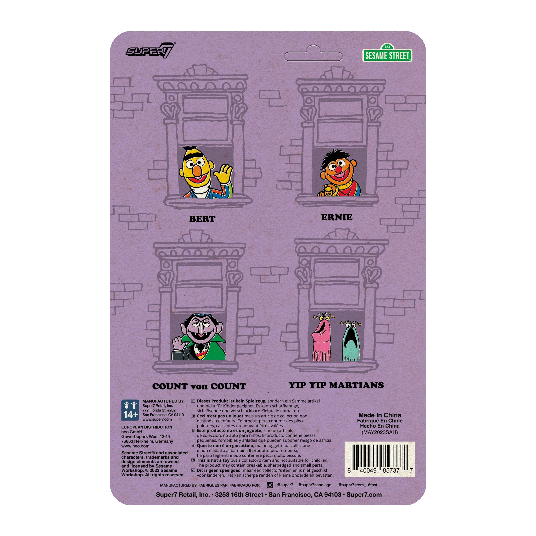 Sesame Street ReAction Figures Wave 01 - Count von Count