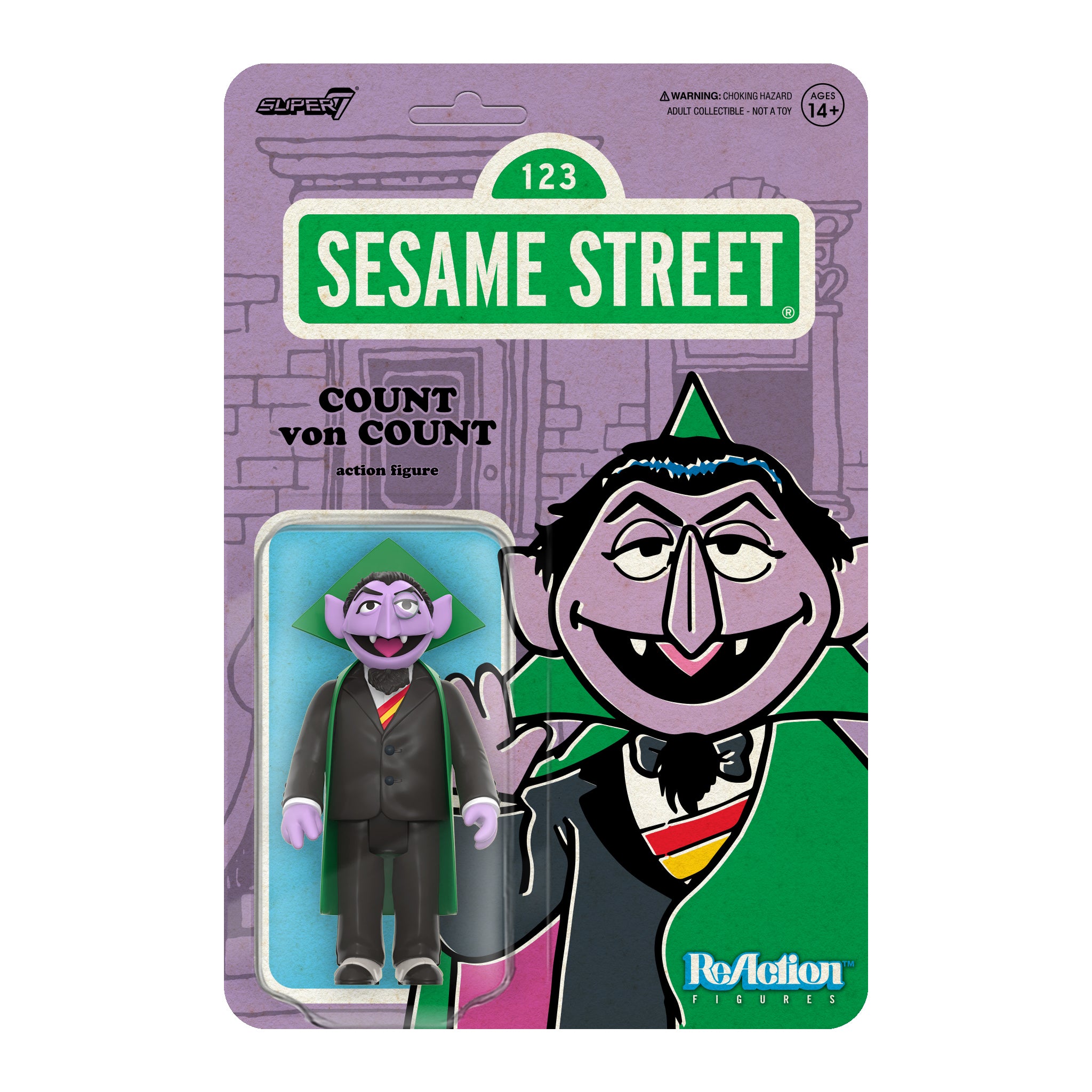 Sesame Street ReAction Figures Wave 01 - Count von Count