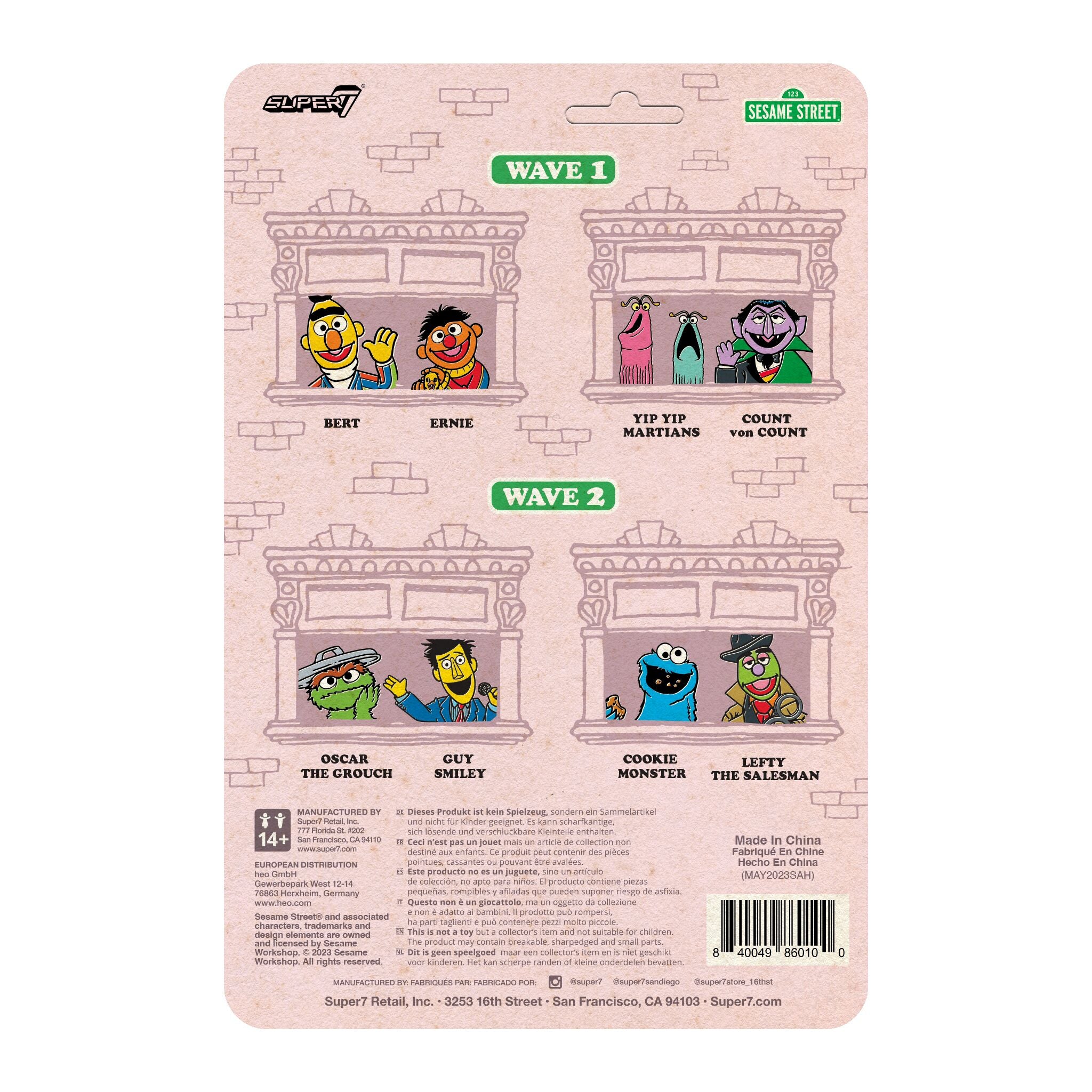 Sesame Street ReAction Figures Wave 02 - Guy Smiley (w/ Bread)