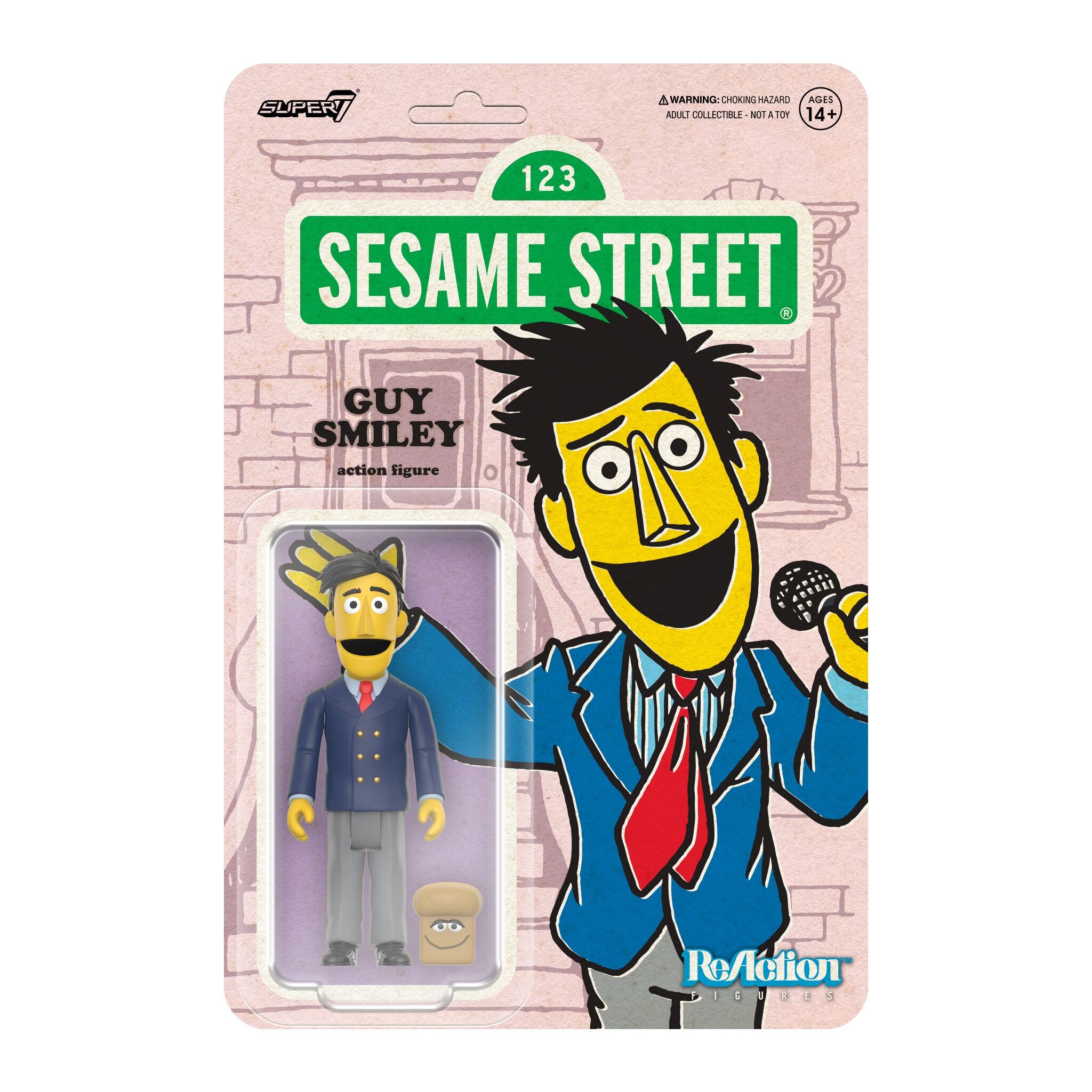 Sesame Street ReAction Figures Wave 02 - Guy Smiley (w/ Bread)