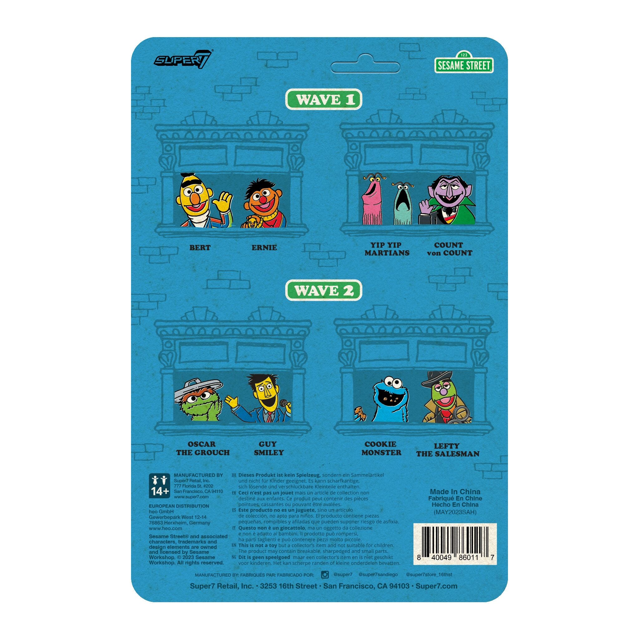 Sesame Street ReAction Figures Wave 02 - Lefty the Salesman