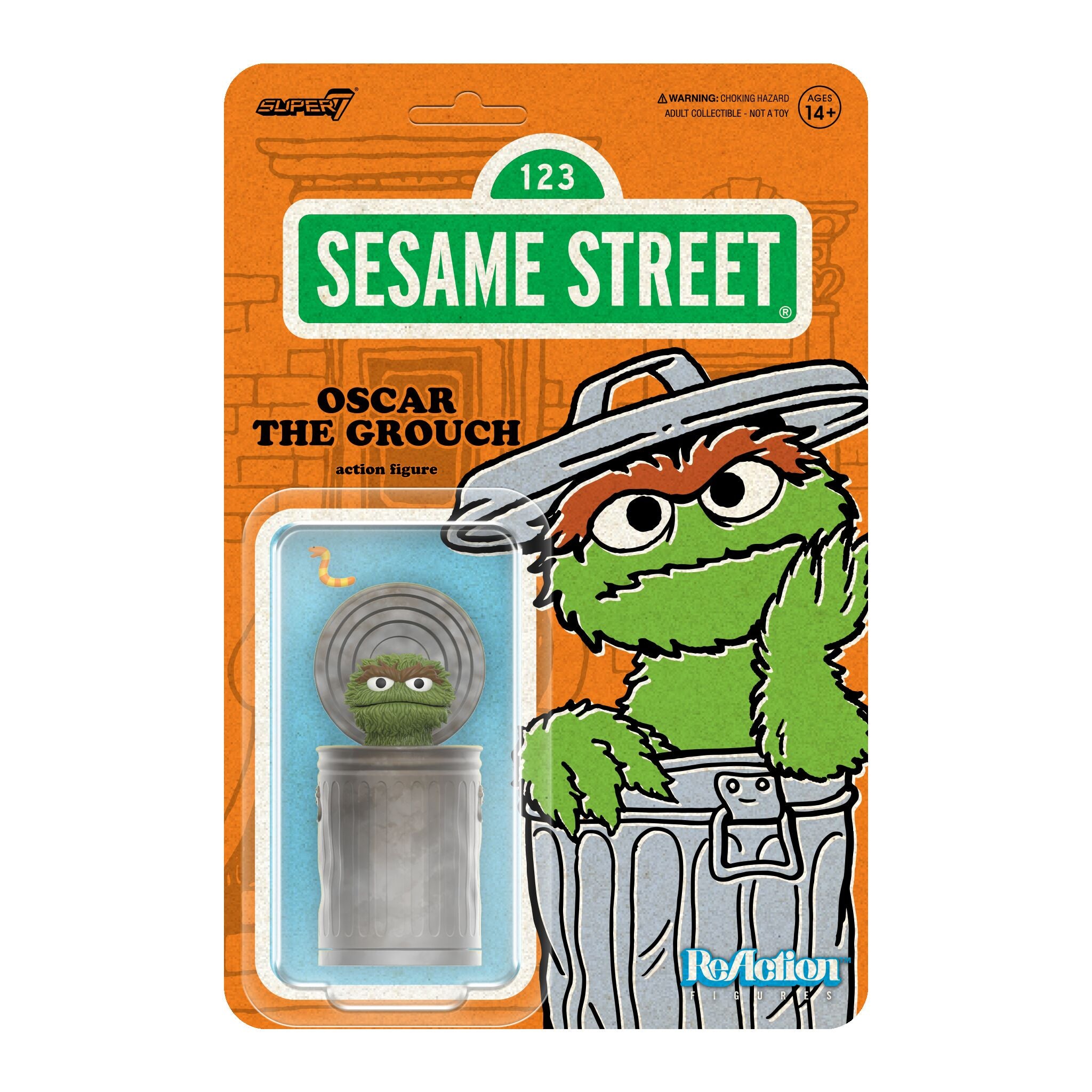 Sesame Street ReAction Figures Wave 02 - Oscar The Grouch